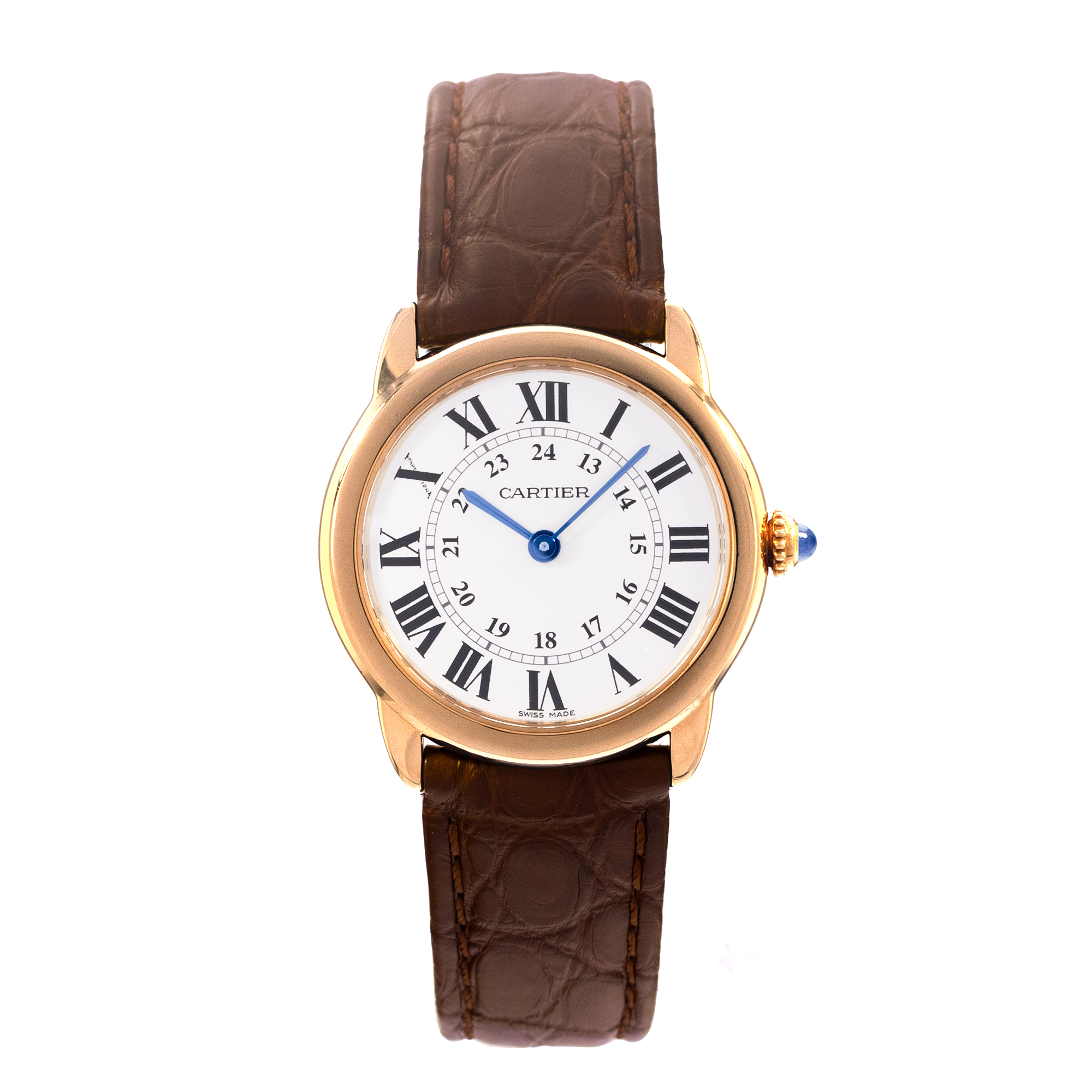 Cartier Ronde Solo de Cartier W6700355 2987 29mm Silver Yellow Gold Ladies Watch thumbnail 2