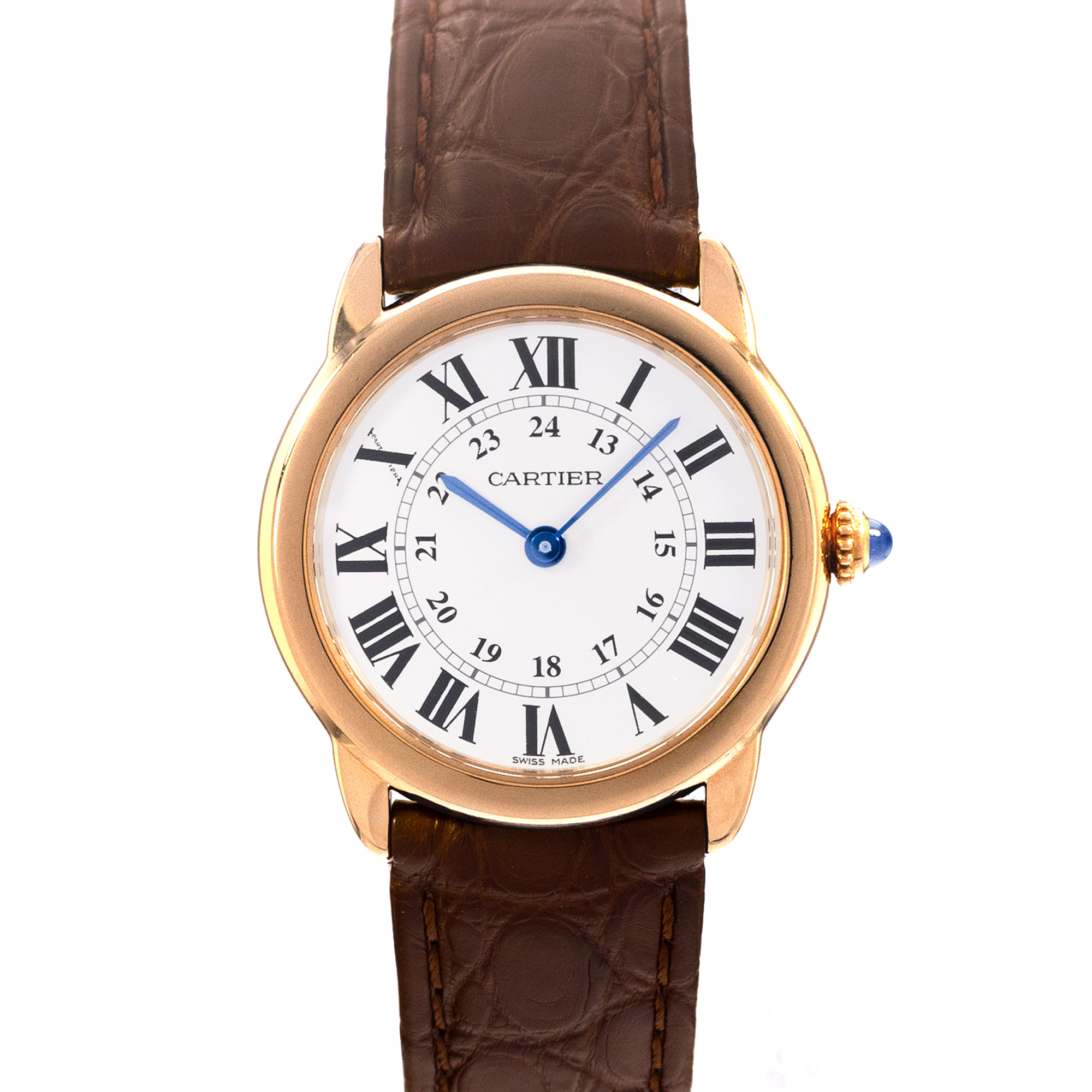 Cartier Ronde Solo de Cartier W6700355 2987 29mm Silver Yellow Gold Ladies Watch thumbnail 1