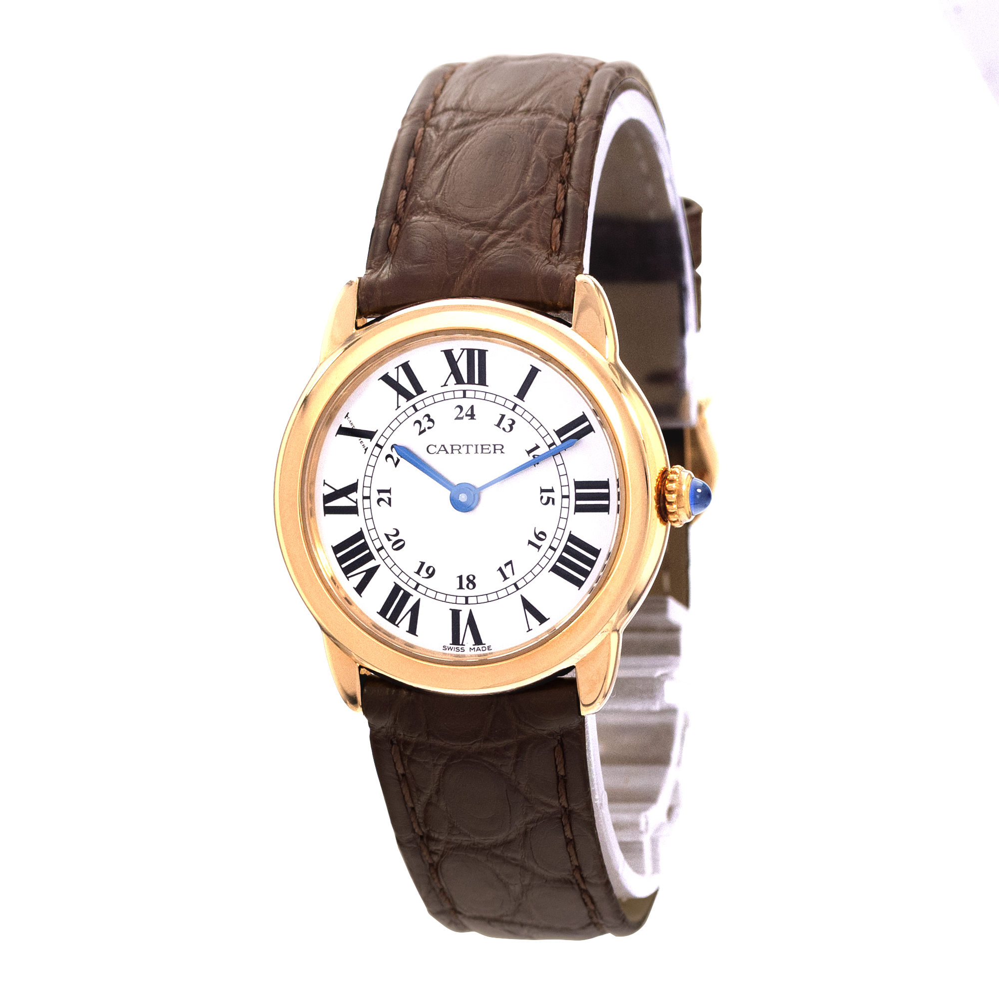 Cartier Ronde Solo de Cartier W6700355 2987 29mm Silver Yellow Gold Ladies Watch thumbnail 3