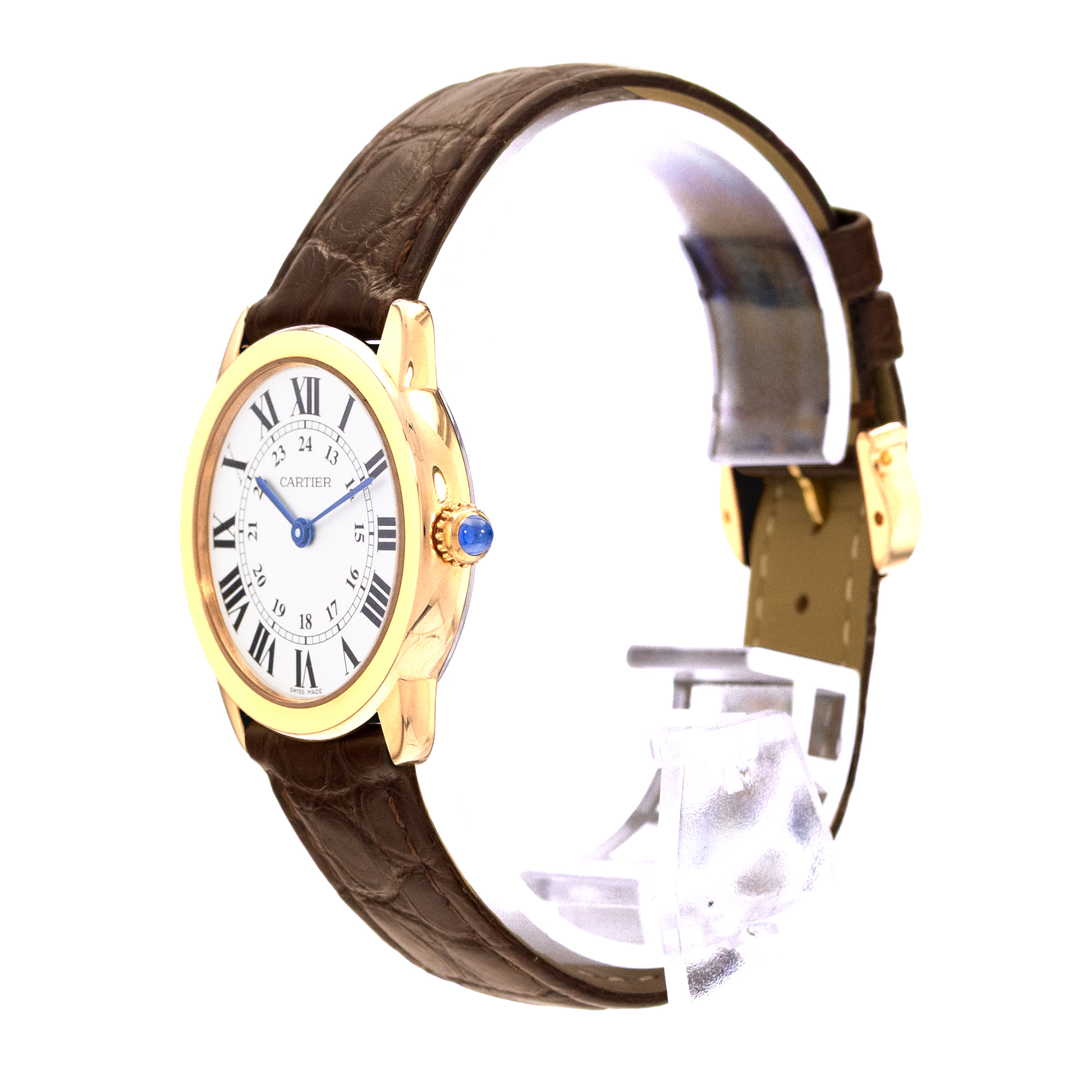 Cartier Ronde Solo de Cartier W6700355 2987 29mm Silver Yellow Gold Ladies Watch thumbnail 4