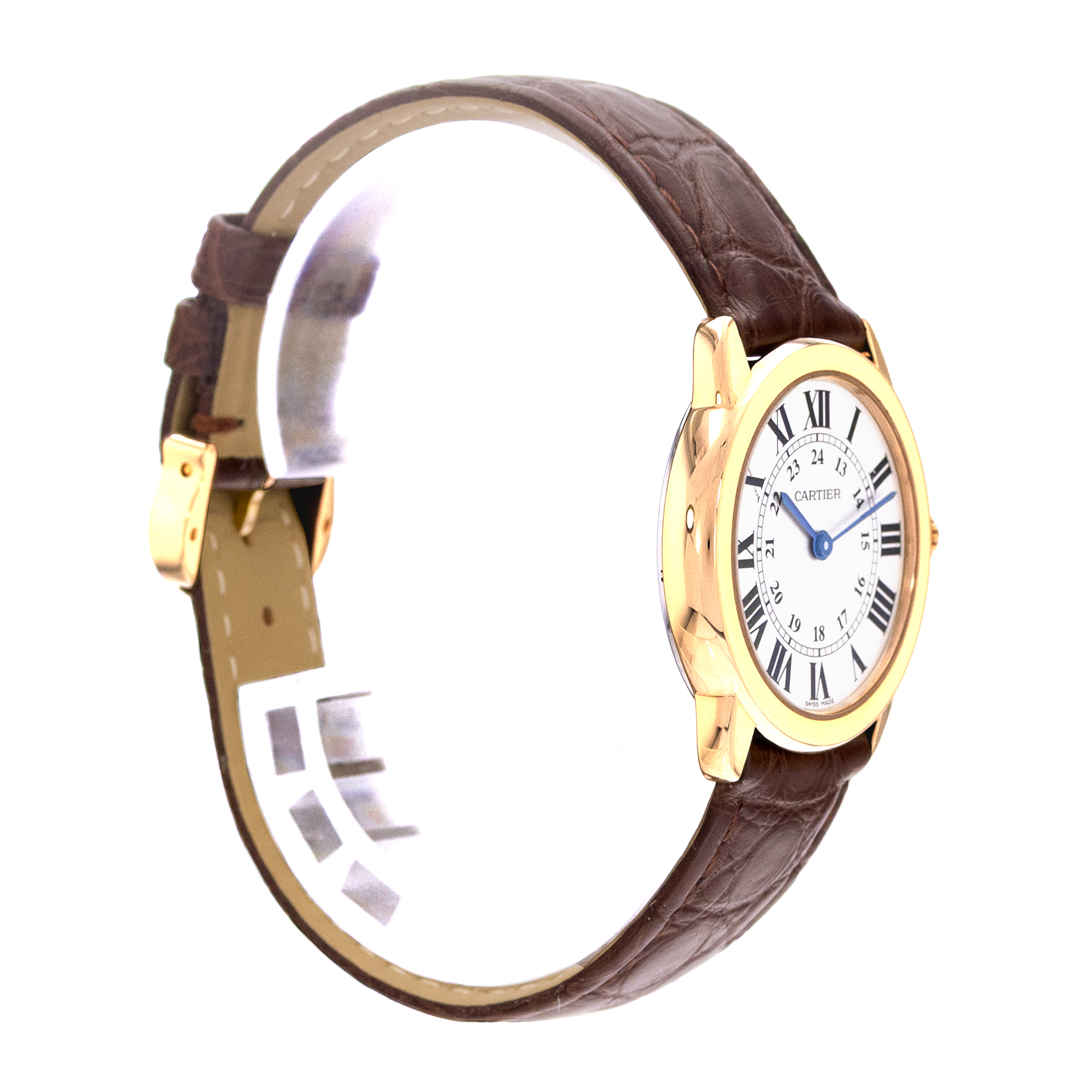 Cartier Ronde Solo de Cartier W6700355 2987 29mm Silver Yellow Gold Ladies Watch thumbnail 5