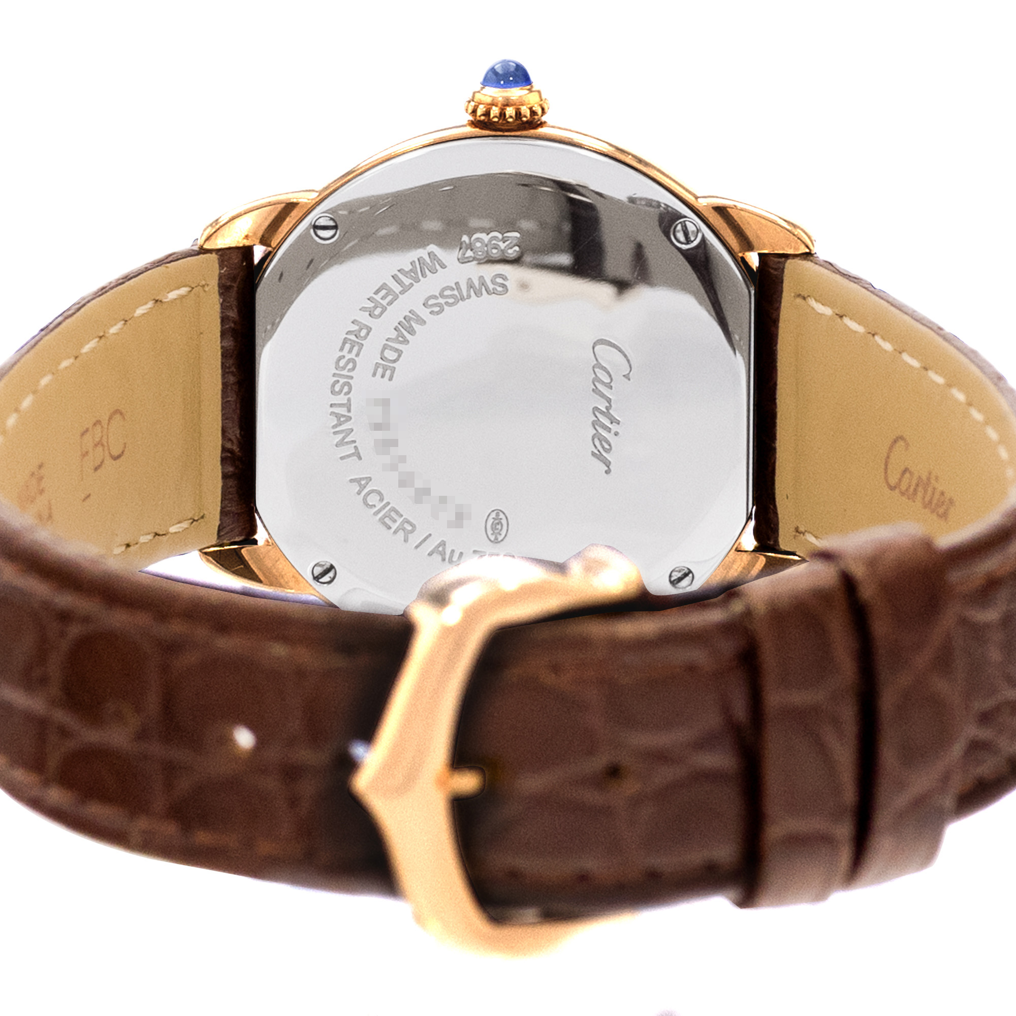 Cartier Ronde Solo de Cartier W6700355 2987 29mm Silver Yellow Gold Ladies Watch thumbnail 8