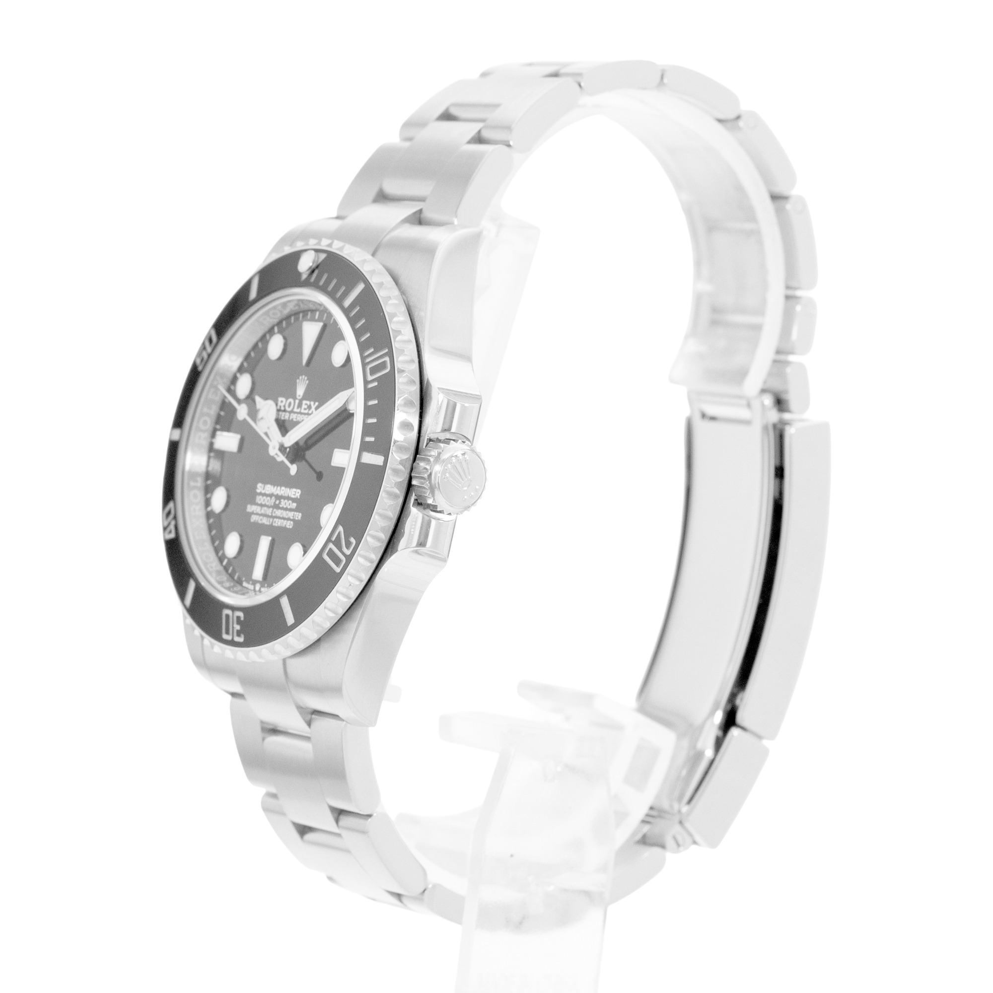 Rolex Submariner No Date 124060 Black Ceramic Steel Oyster Mens Watch Card thumbnail 5