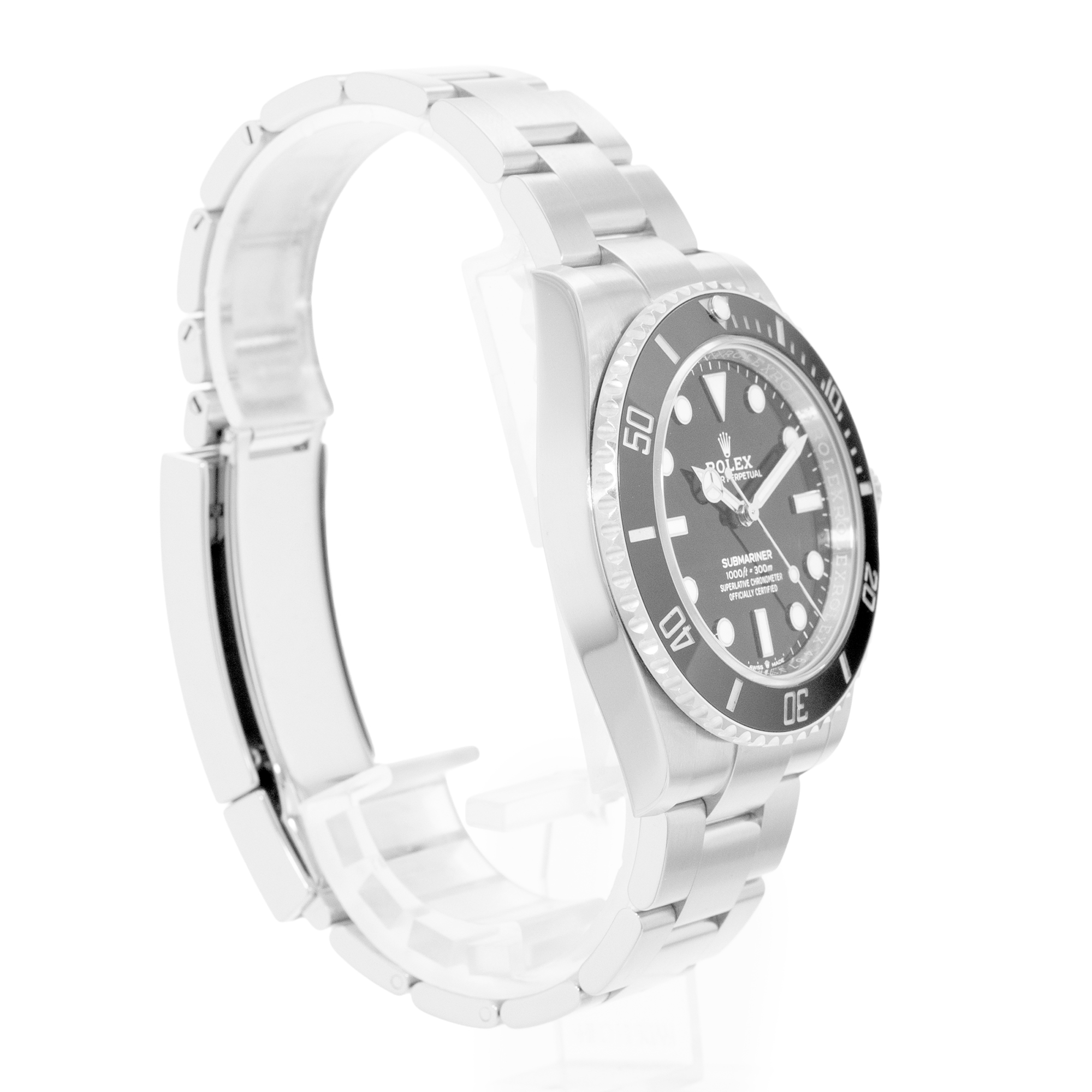 Rolex Submariner No Date 124060 Black Ceramic Steel Oyster Mens Watch Card thumbnail 6