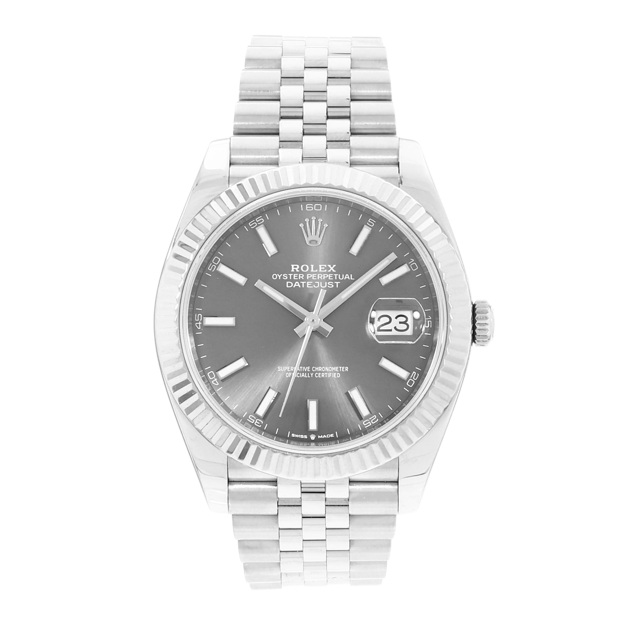 Rolex Datejust 41 126334 Silver Index Dial Steel Mens Watch Box Card thumbnail 2