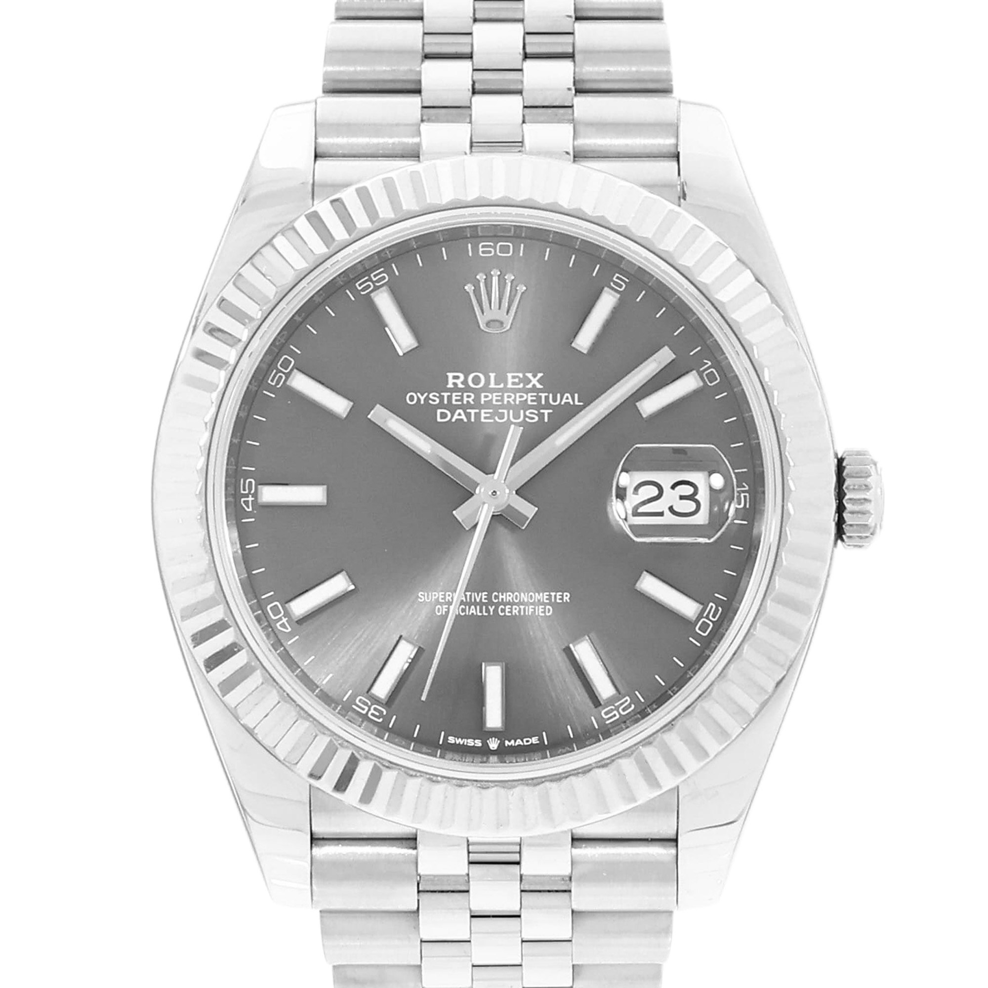 Rolex Datejust 41 126334 Silver Index Dial Steel Mens Watch Box Card thumbnail 1