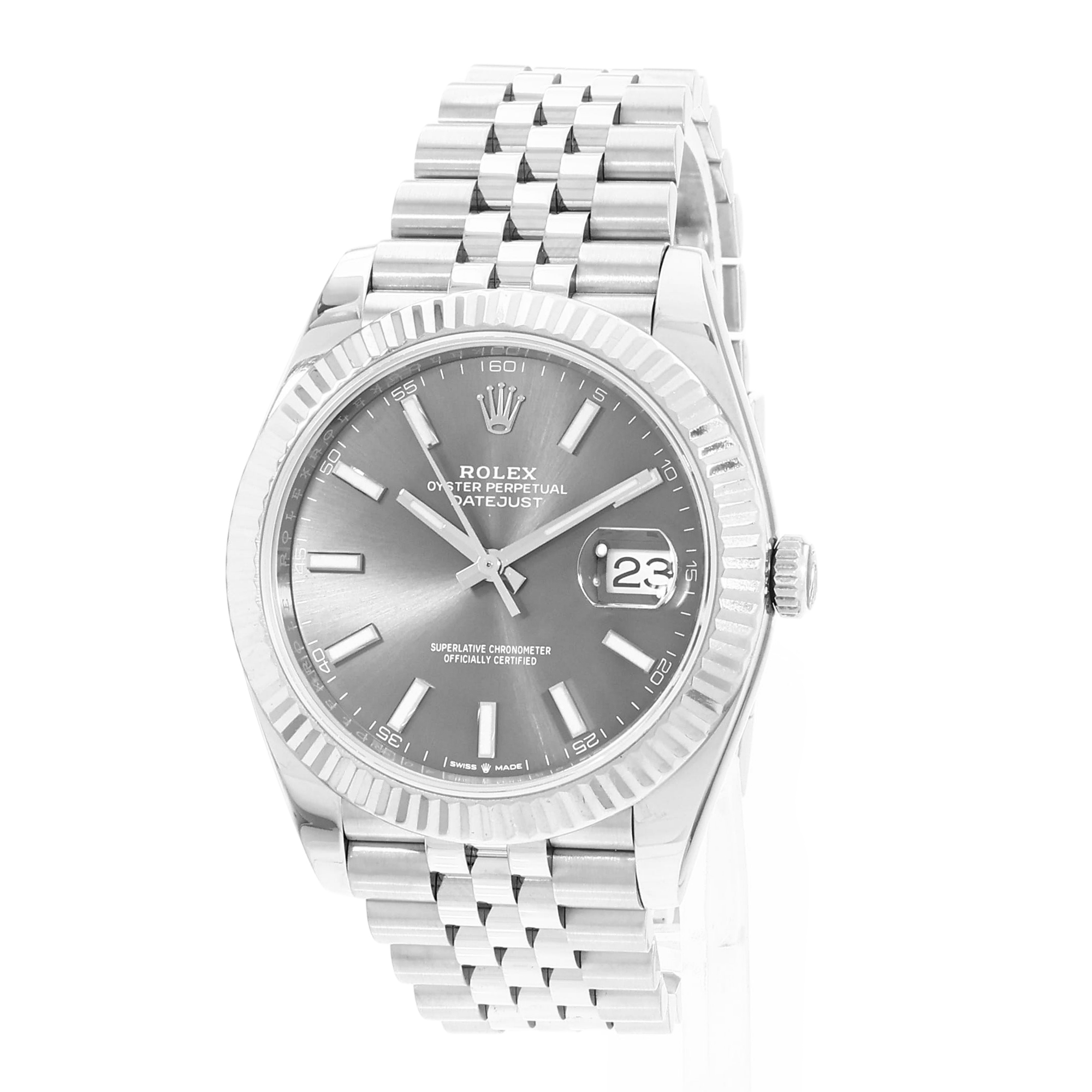 Rolex Datejust 41 126334 Silver Index Dial Steel Mens Watch Box Card thumbnail 4