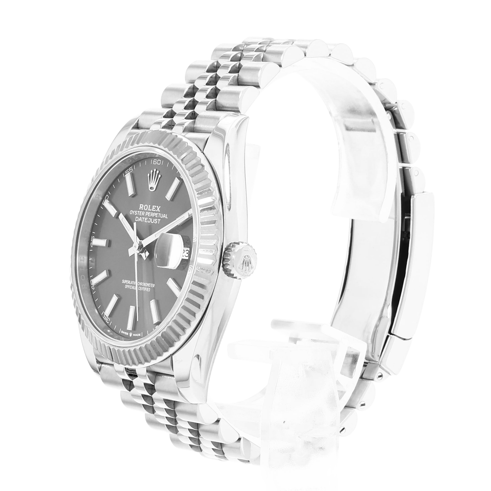 Rolex Datejust 41 126334 Silver Index Dial Steel Mens Watch Box Card thumbnail 5