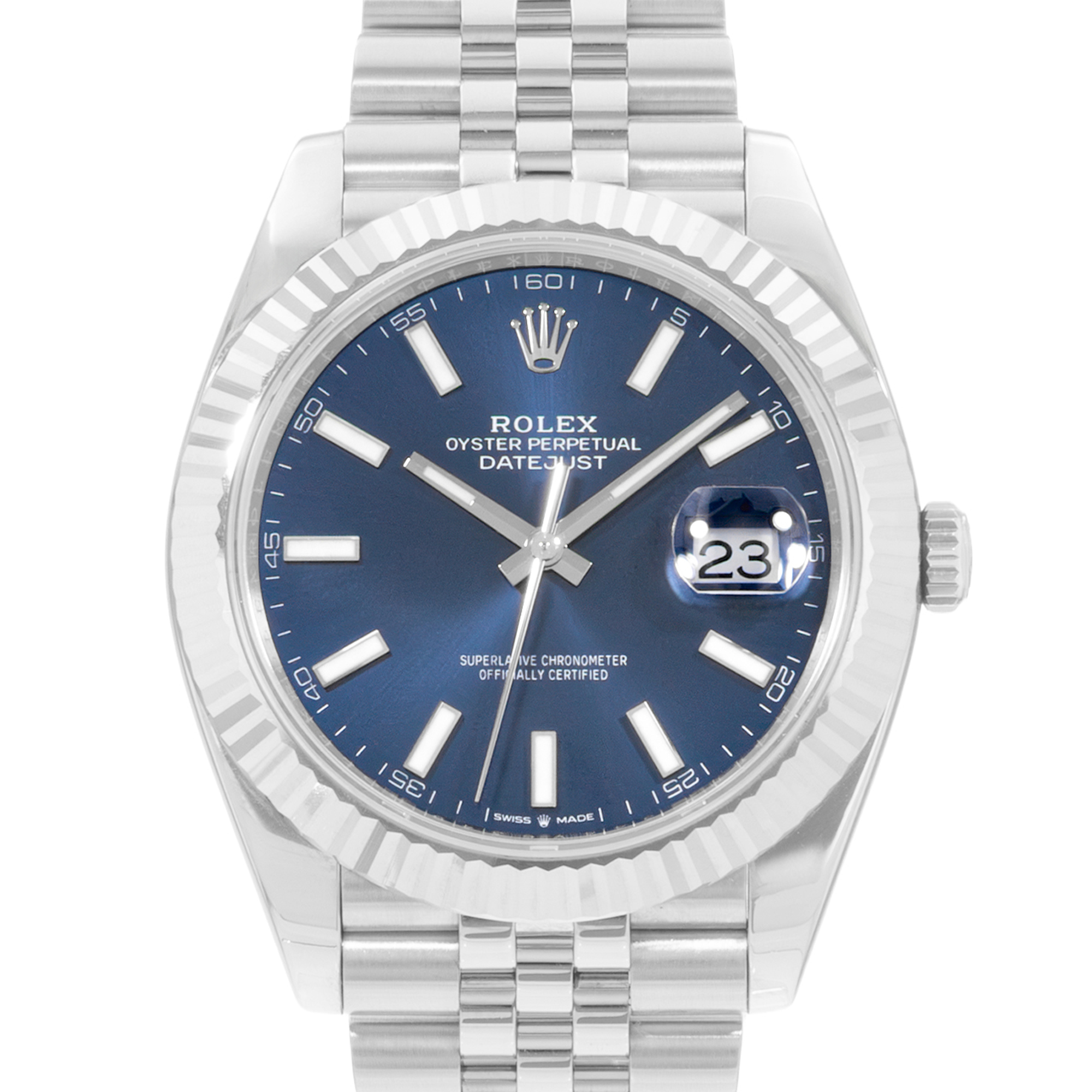 Rolex Datejust 41 126334 Blue Dial Steel Mens Watch Box Card thumbnail 1