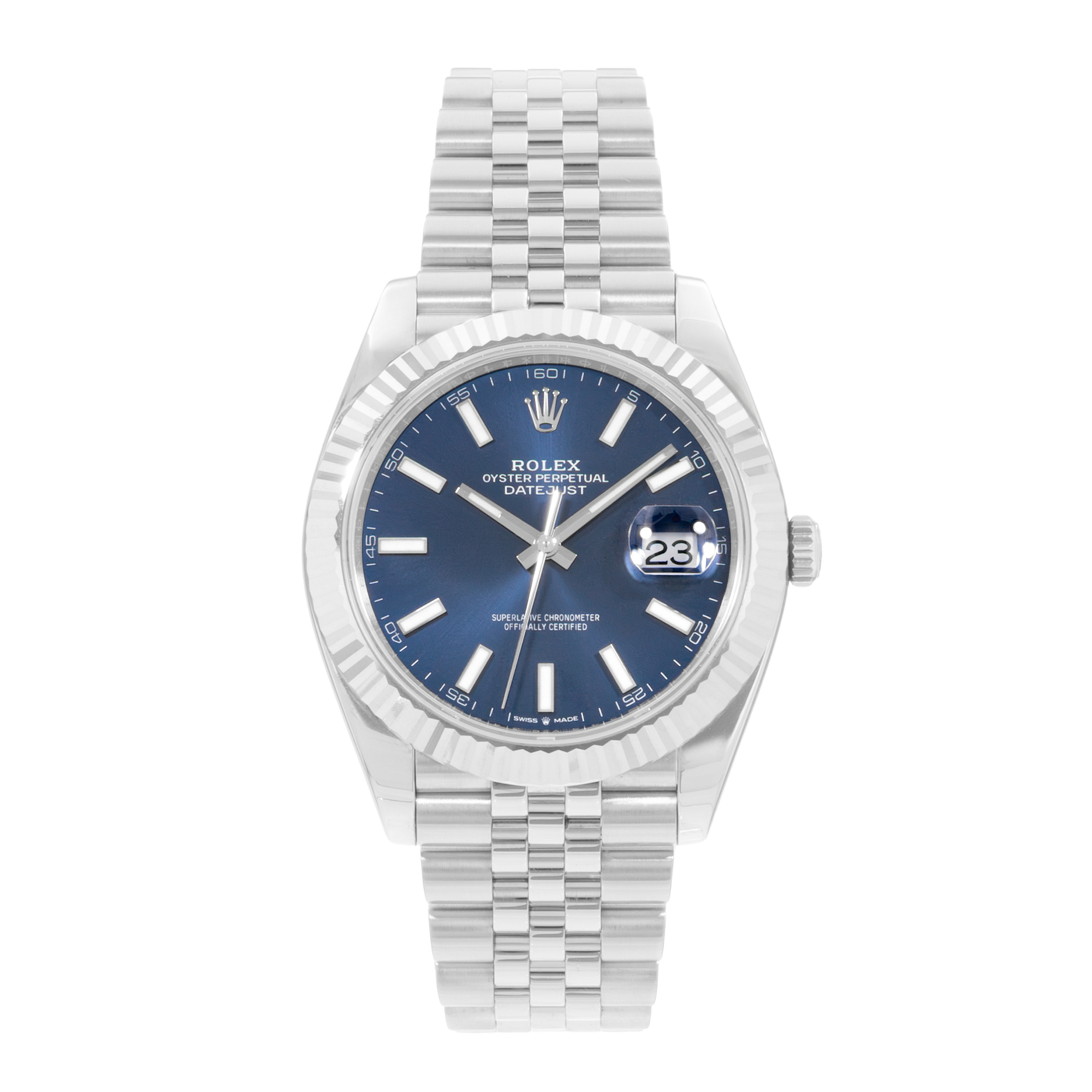 Rolex Datejust 41 126334 Blue Dial Steel Mens Watch Box Card thumbnail 2