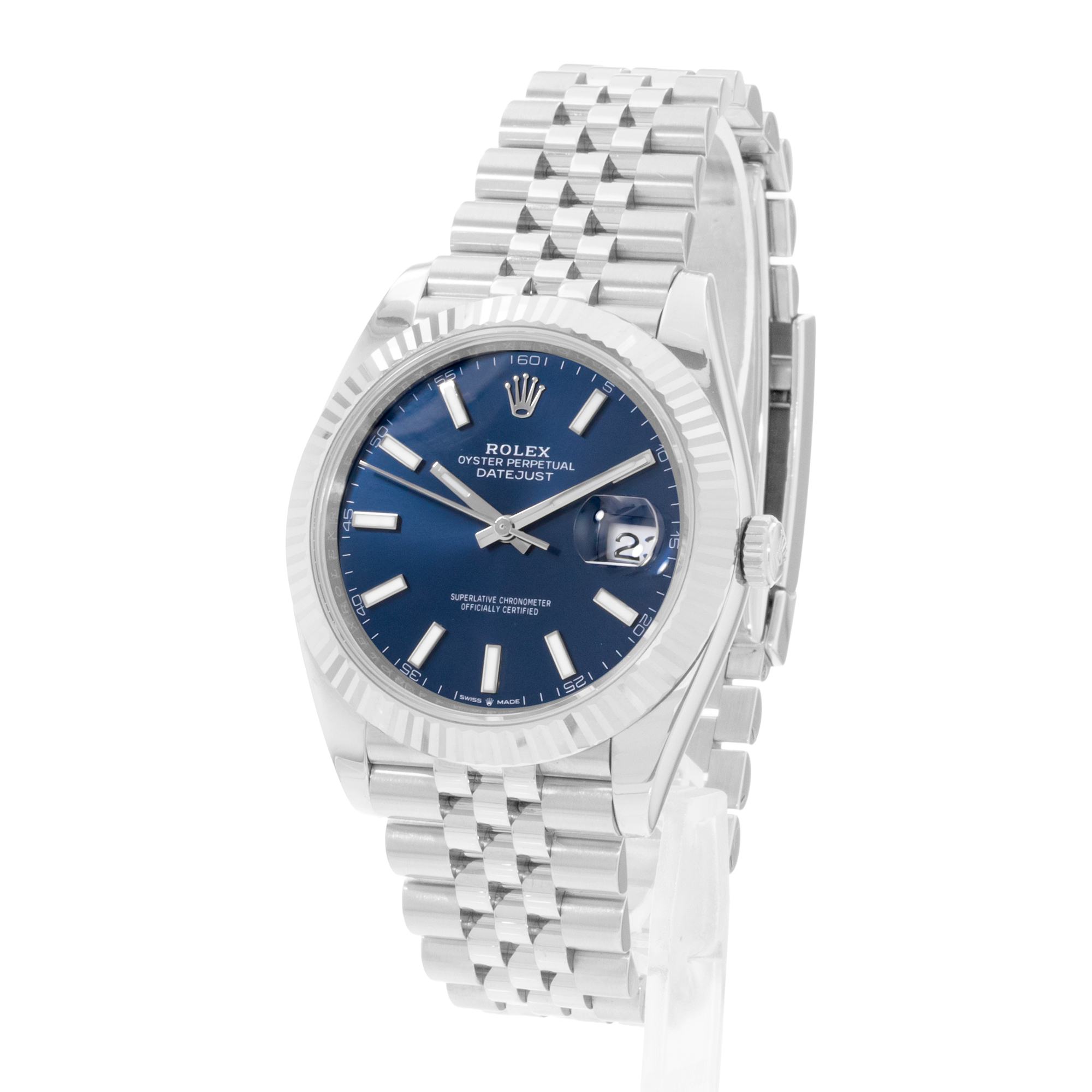 Rolex Datejust 41 126334 Blue Dial Steel Mens Watch Box Card thumbnail 4