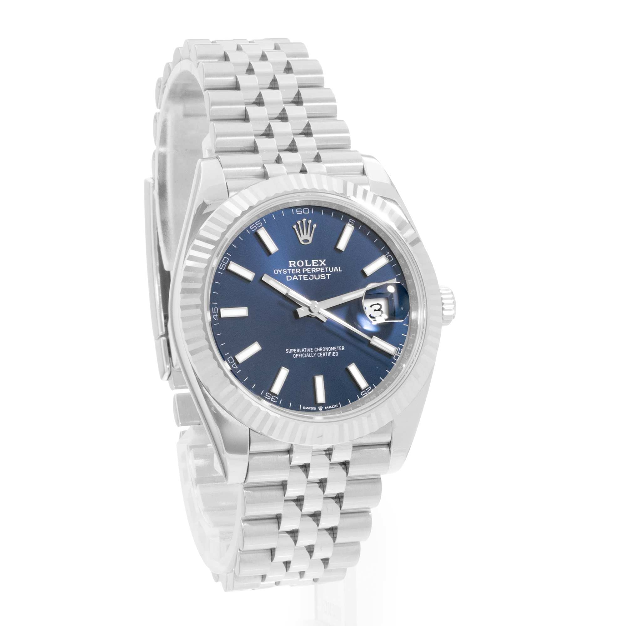 Rolex Datejust 41 126334 Blue Dial Steel Mens Watch Box Card thumbnail 7
