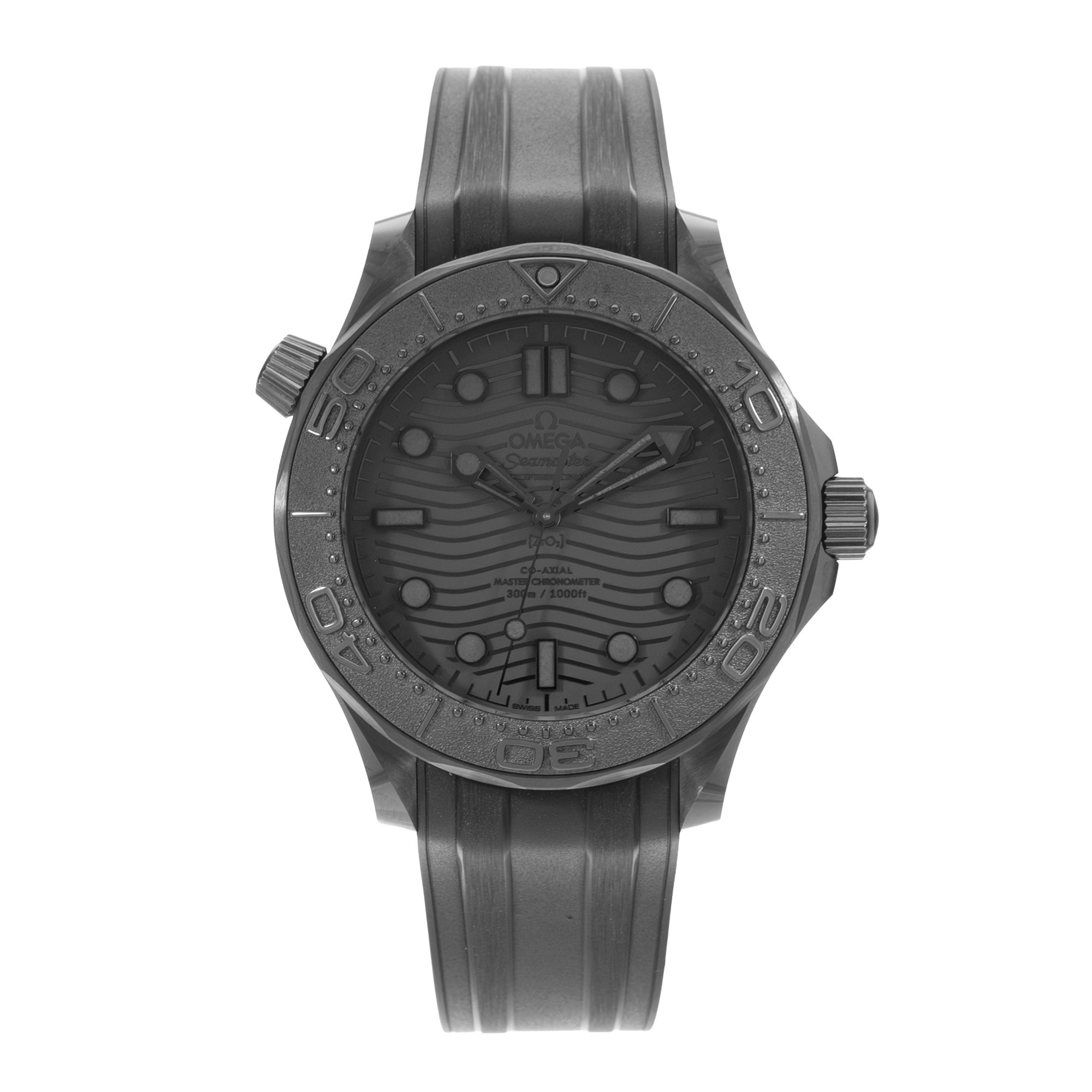 Omega Seamaster Diver 300 M 210.92.44.20.01.003 Black Ceramic Mens Watch thumbnail 2