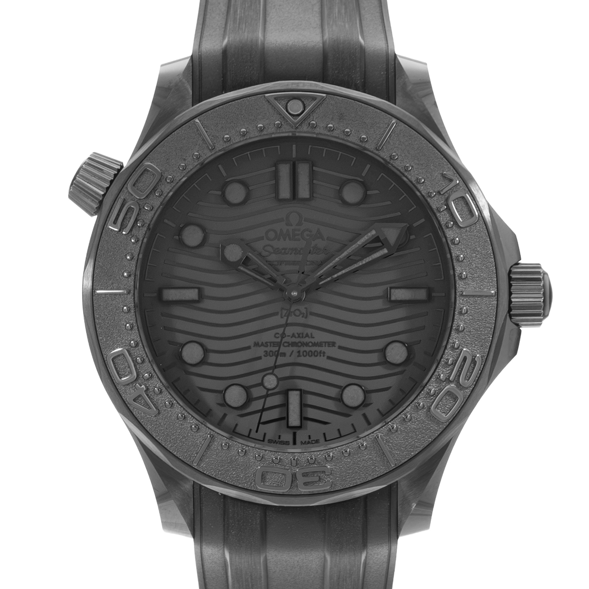 Omega Seamaster Diver 300 M 210.92.44.20.01.003 Black Ceramic Mens Watch thumbnail 1