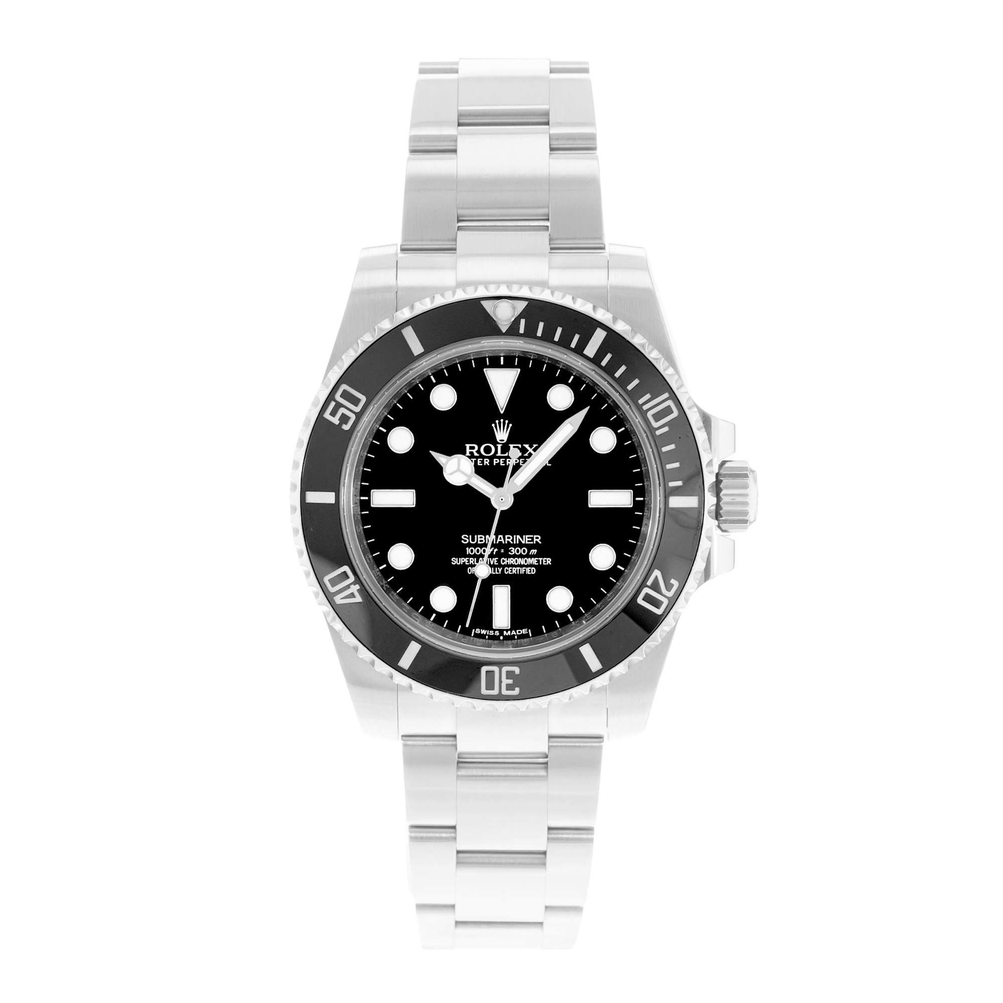 Rolex Submariner No Date 114060 40mm Black Dial Steel Oyster Mens Watch Card thumbnail 2