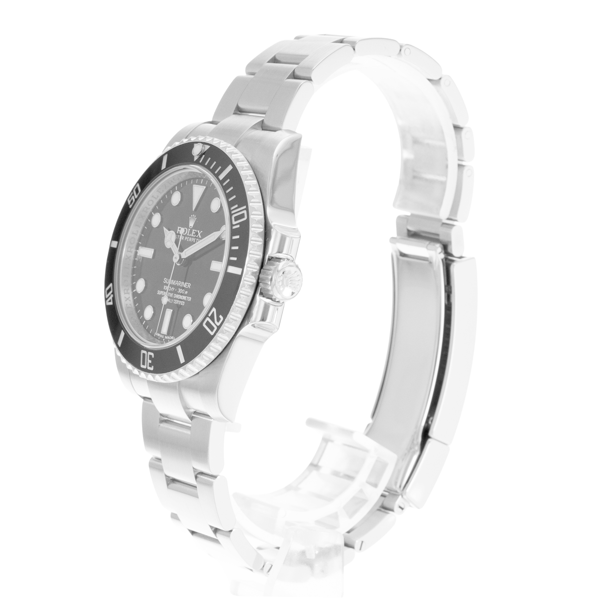 Rolex Submariner No Date 114060 40mm Black Dial Steel Oyster Mens Watch Card thumbnail 5