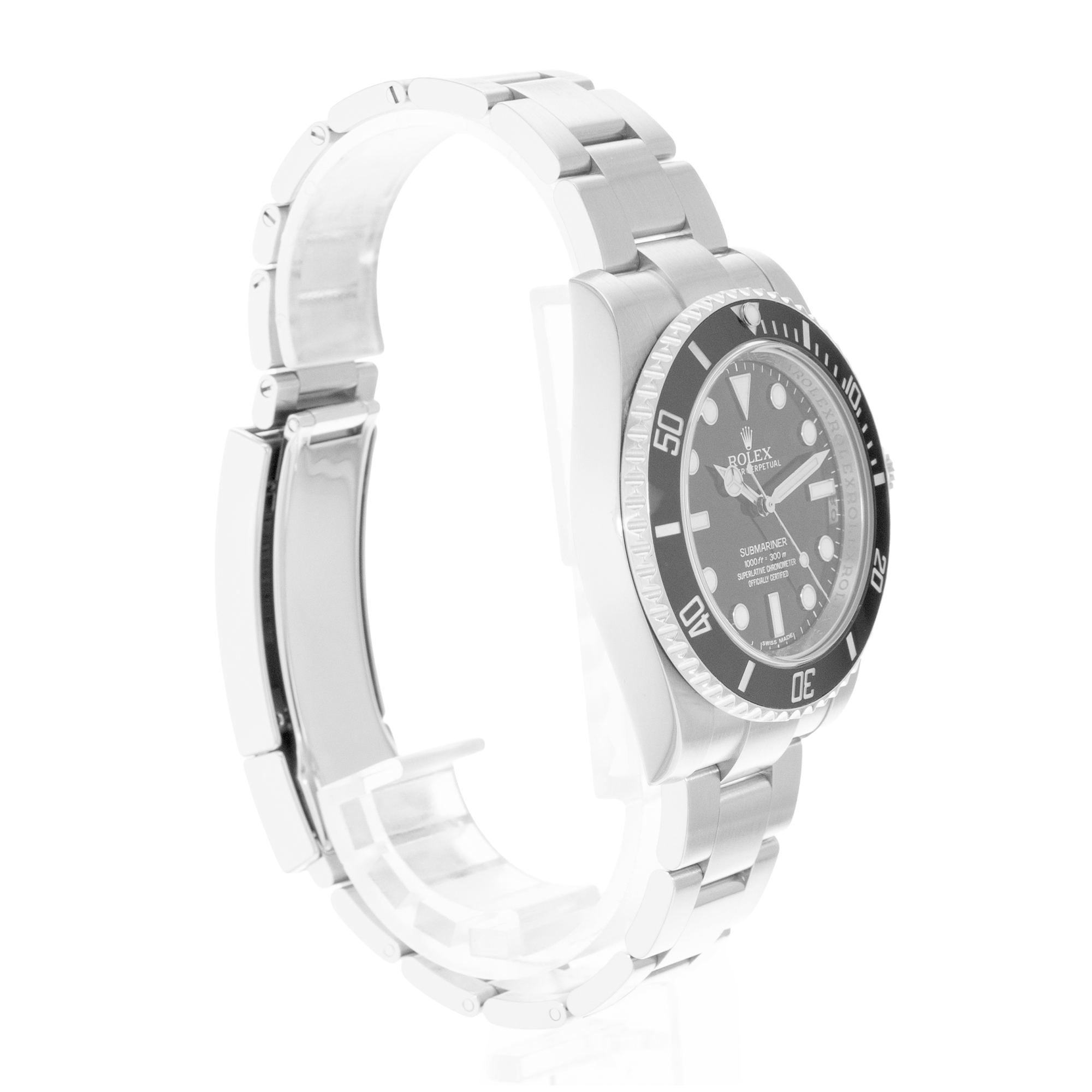 Rolex Submariner No Date 114060 40mm Black Dial Steel Oyster Mens Watch Card thumbnail 6