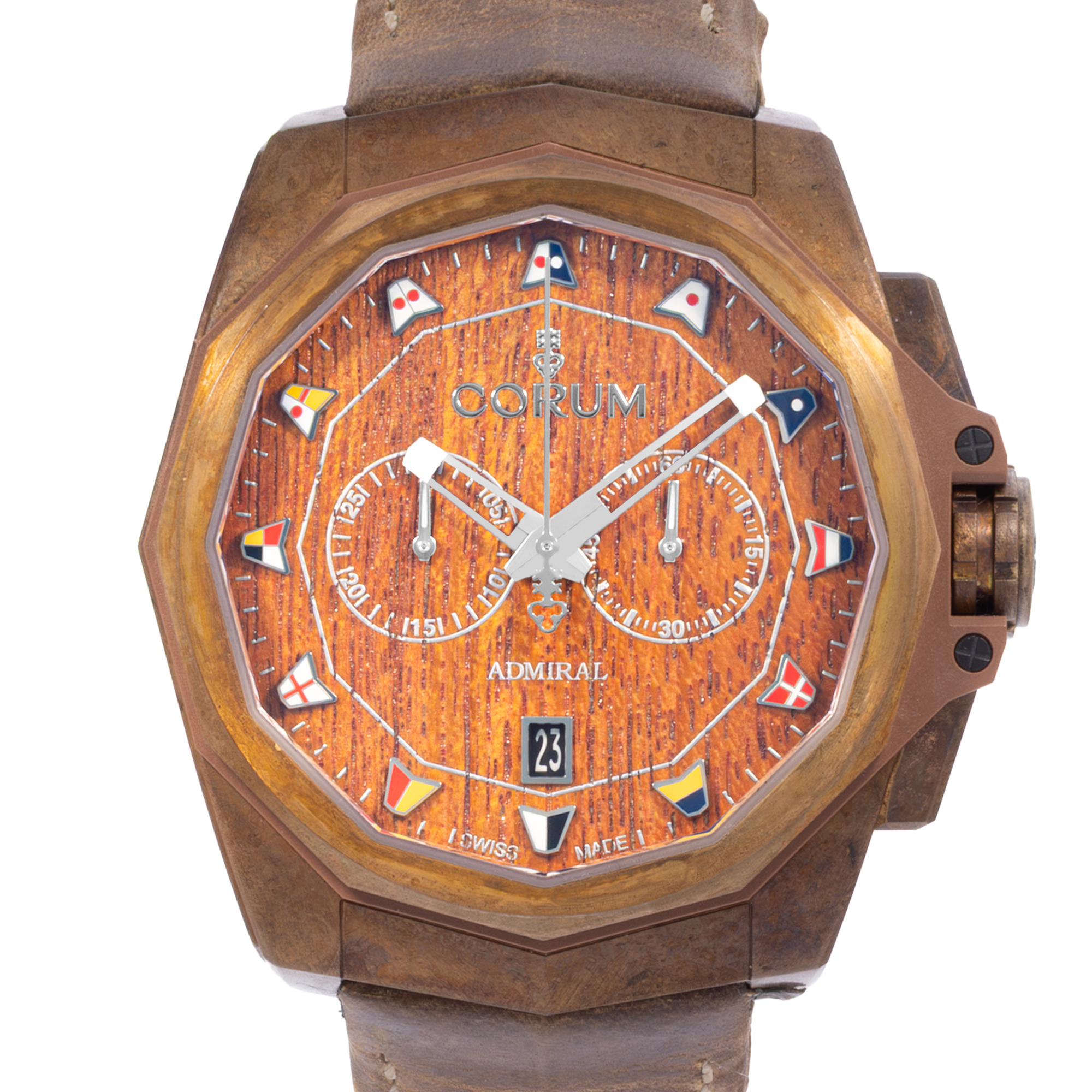 Corum Admiral AC1-45 113.200.53/0F62 AW01 45mm Bronze Mens Watch Box Card thumbnail 1