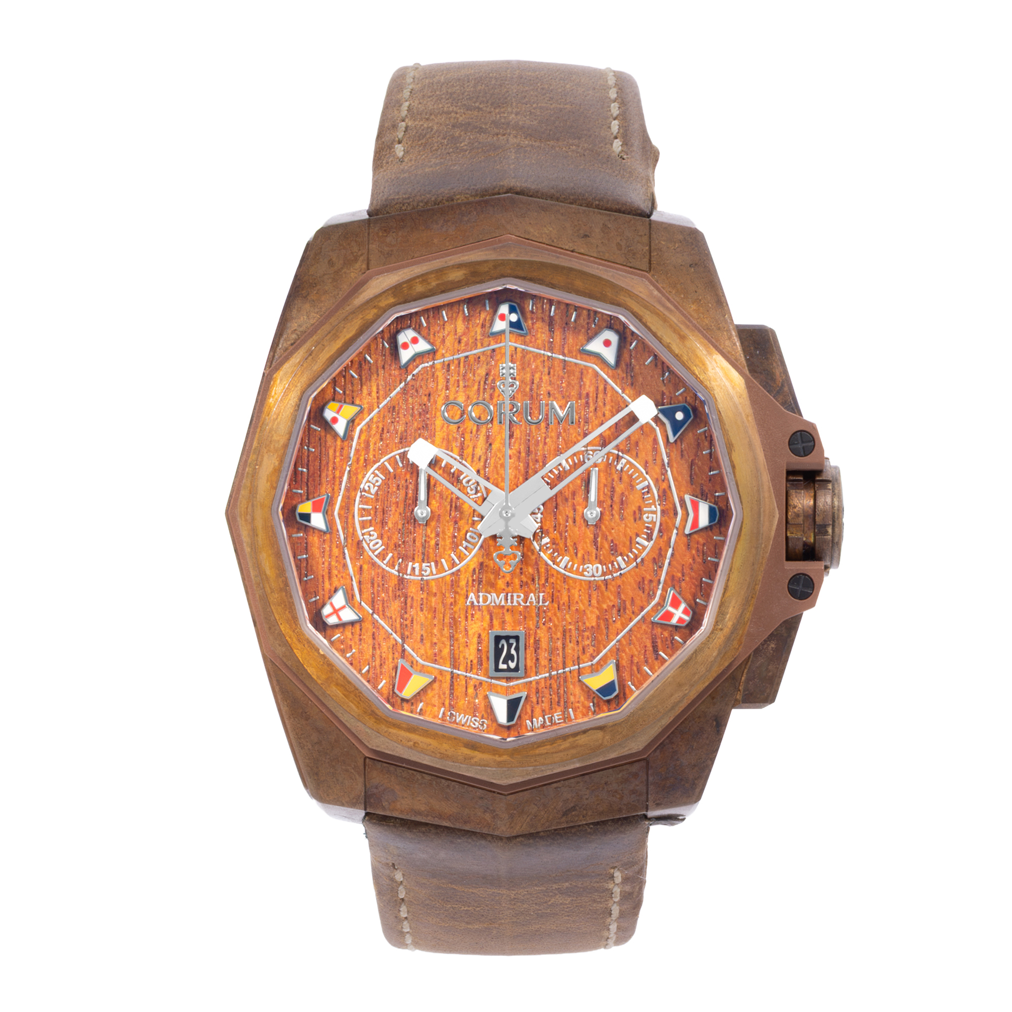 Corum Admiral AC1-45 113.200.53/0F62 AW01 45mm Bronze Mens Watch Box Card thumbnail 2
