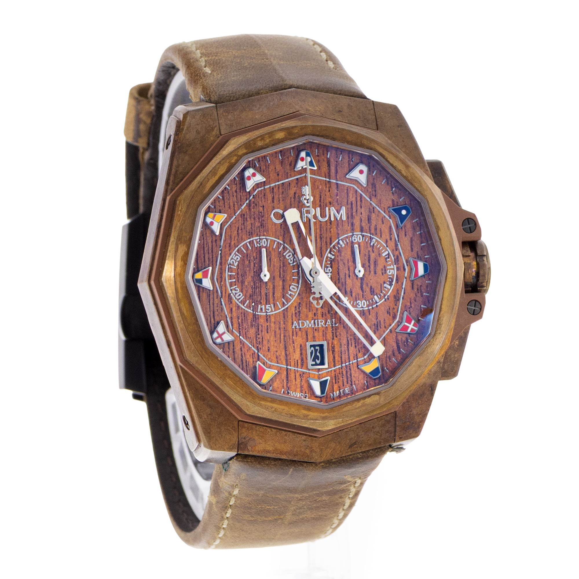 Corum Admiral AC1-45 113.200.53/0F62 AW01 45mm Bronze Mens Watch Box Card thumbnail 7