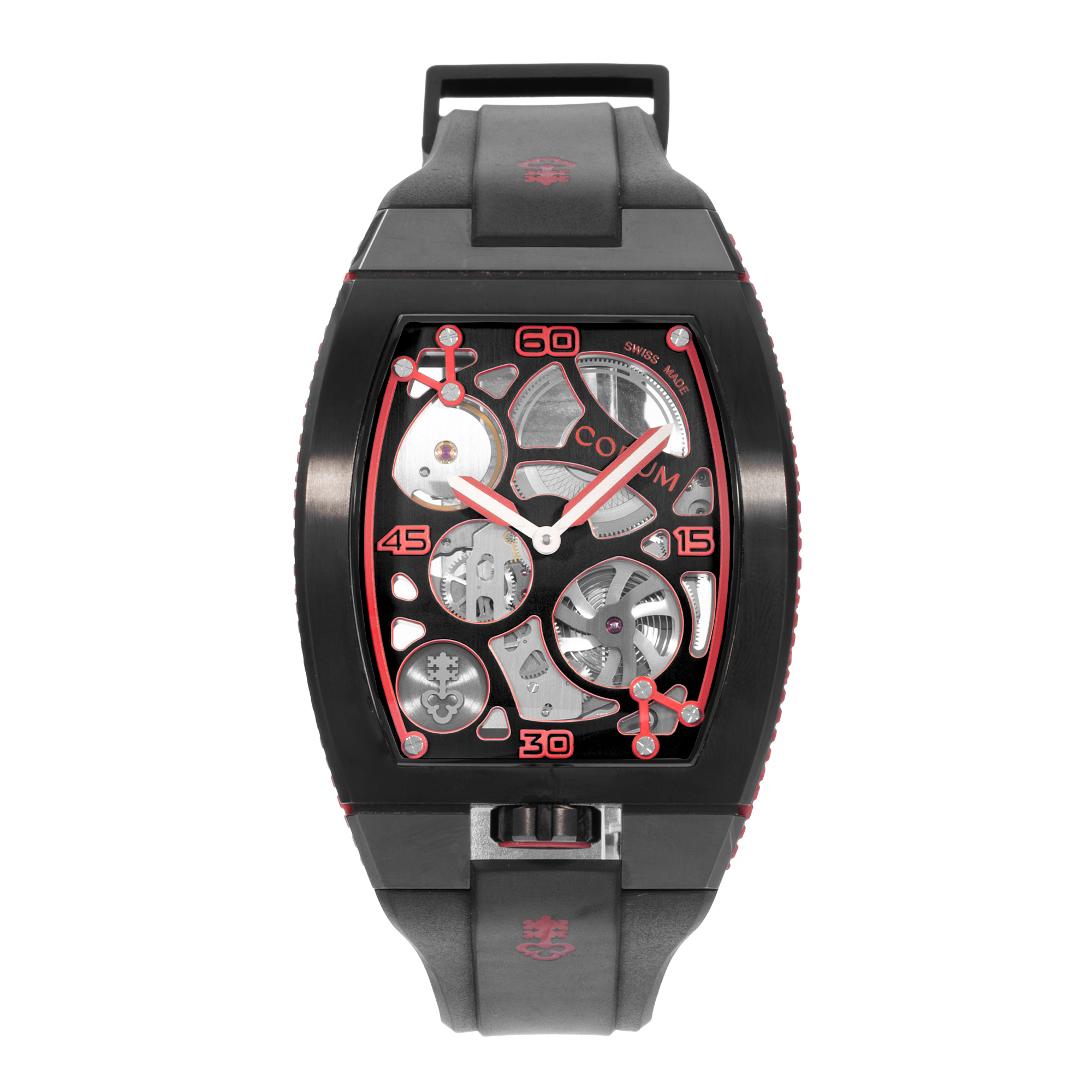 Corum Lab 01 Z1410/03860 40mm Skeleton Titanium Black DLC Mens Watch Box Card thumbnail 2