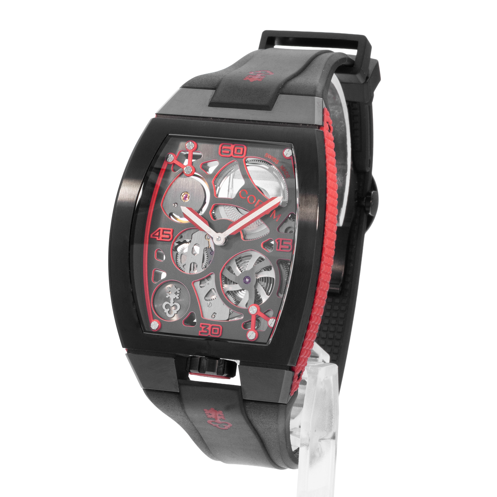Corum Lab 01 Z1410/03860 40mm Skeleton Titanium Black DLC Mens Watch Box Card thumbnail 4