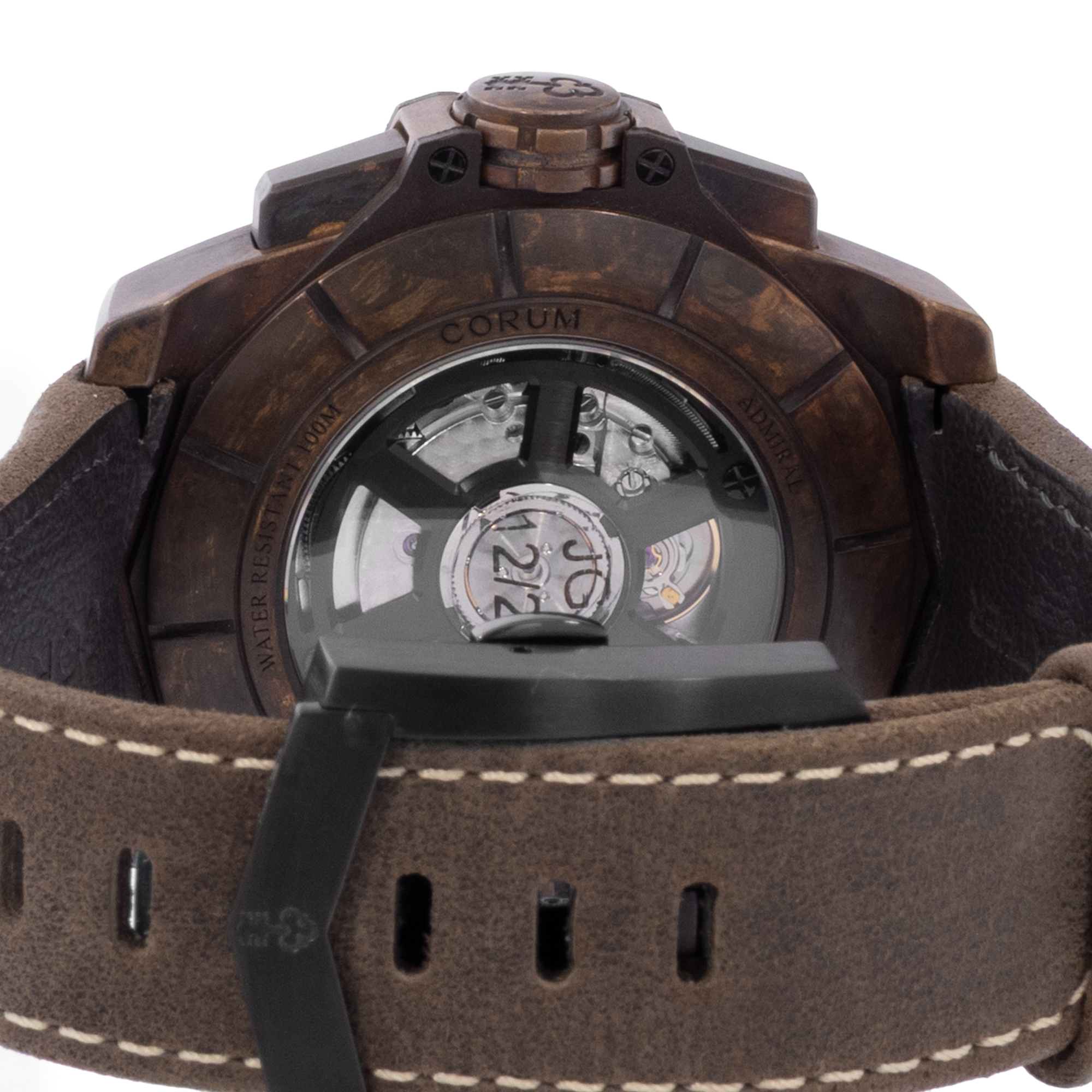 Corum Admiral AC1-45 116.200.53/0F62 BR01 Brown Dial Bronze Mens Watch Box Card thumbnail 9