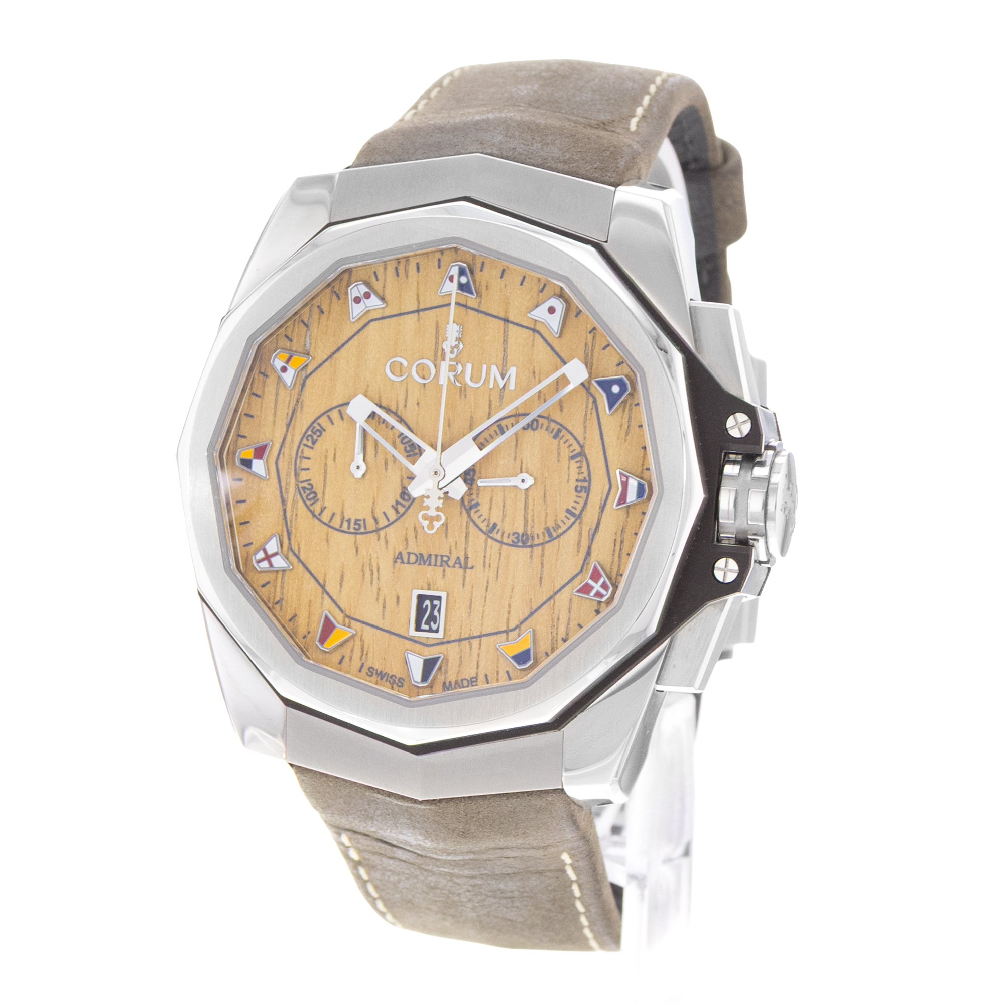 Corum Admiral 116.101.20/0F62 AW02 45mm Steel Mens Watch Box Card thumbnail 4