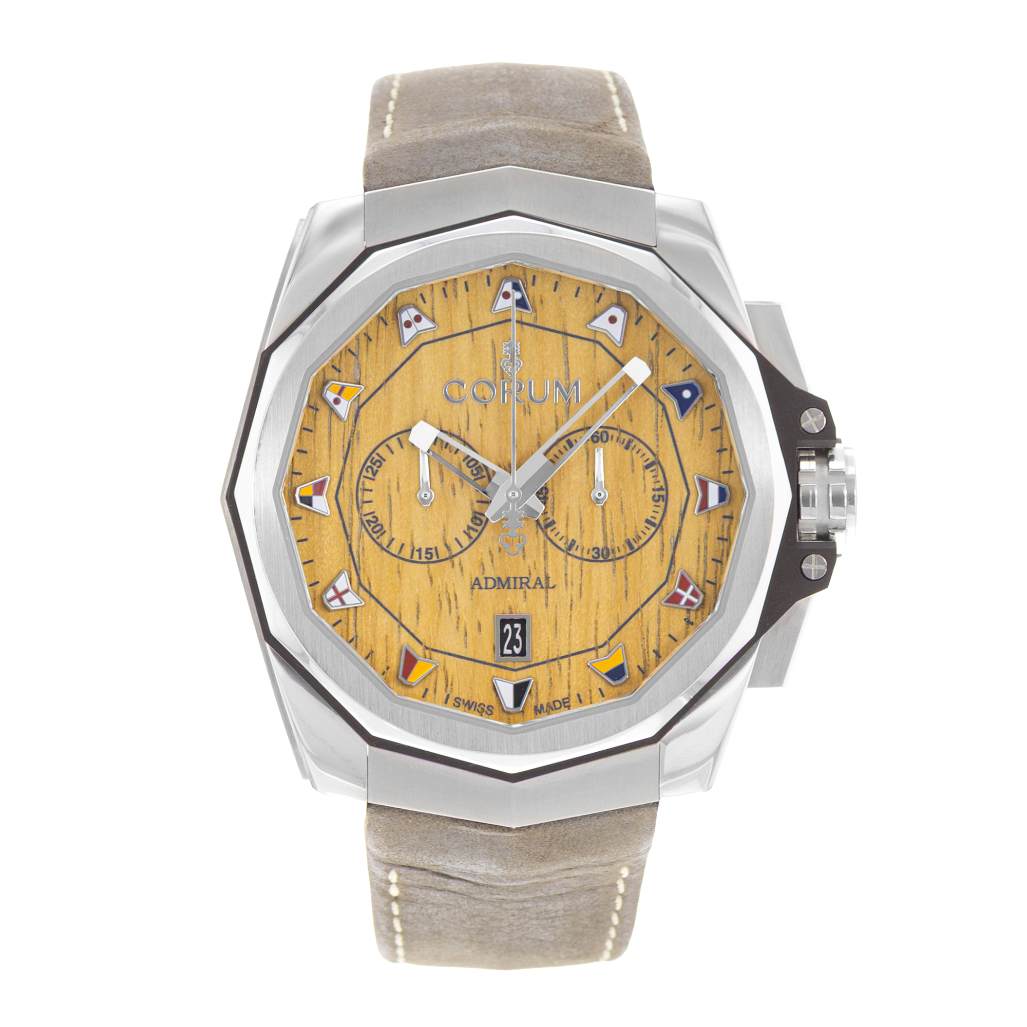Corum Admiral 116.101.20/0F62 AW02 45mm Steel Mens Watch Box Card thumbnail 2