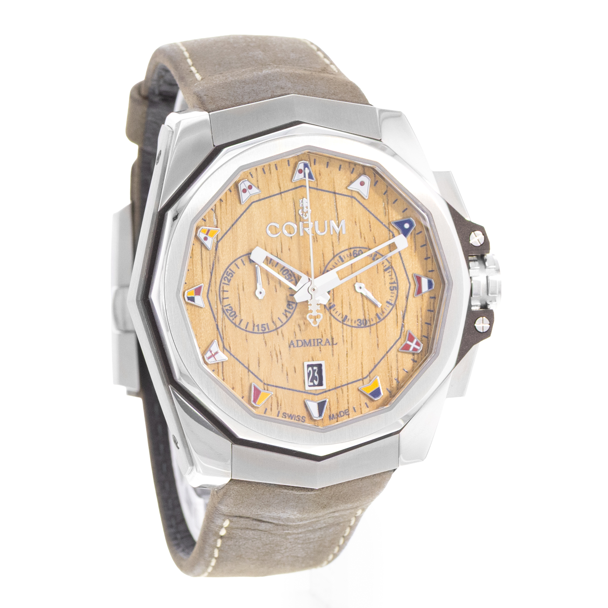 Corum Admiral 116.101.20/0F62 AW02 45mm Steel Mens Watch Box Card thumbnail 7