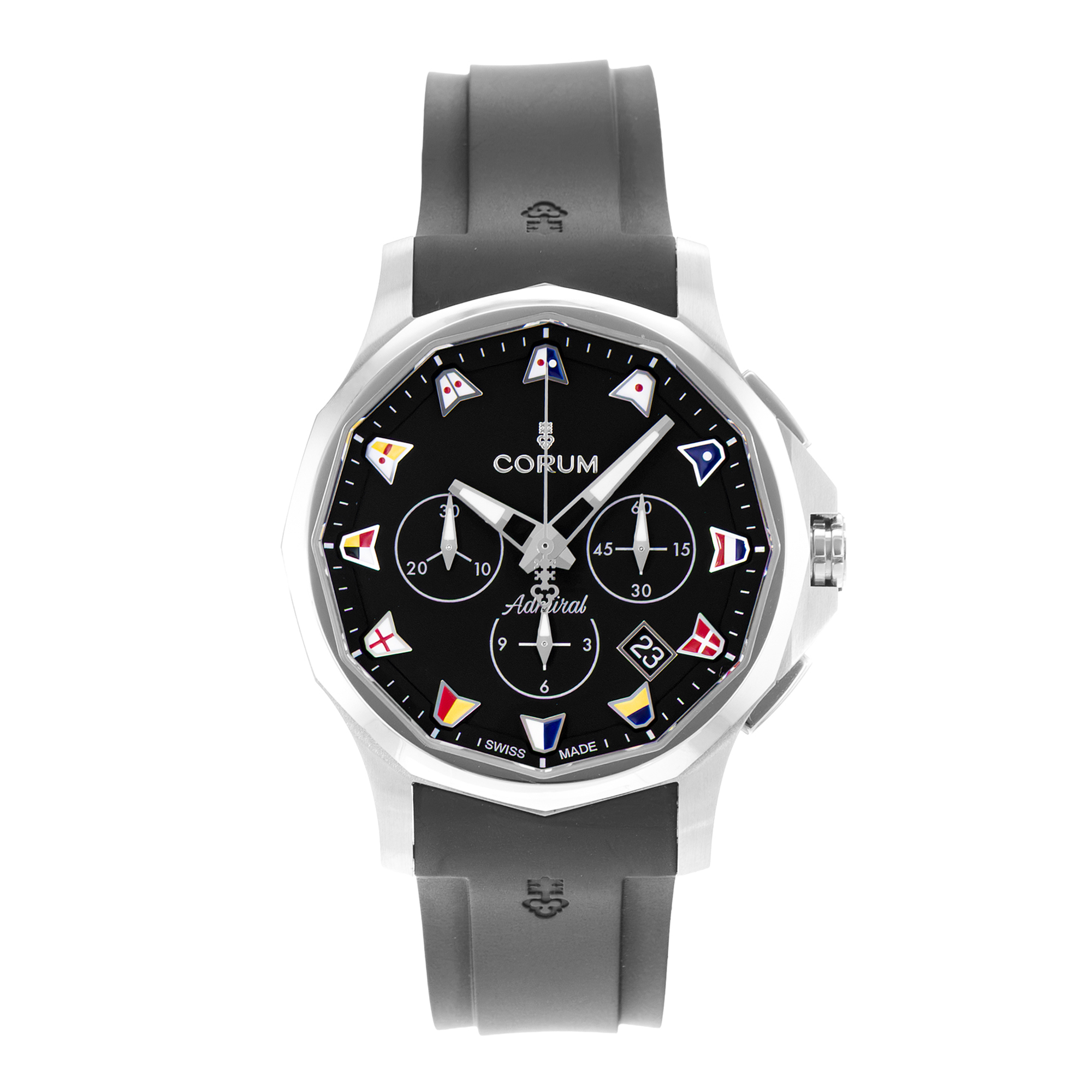 Corum Admiral 984.111.20/F371 AN52 42mm Black Steel Mens Watch Box Card thumbnail 2