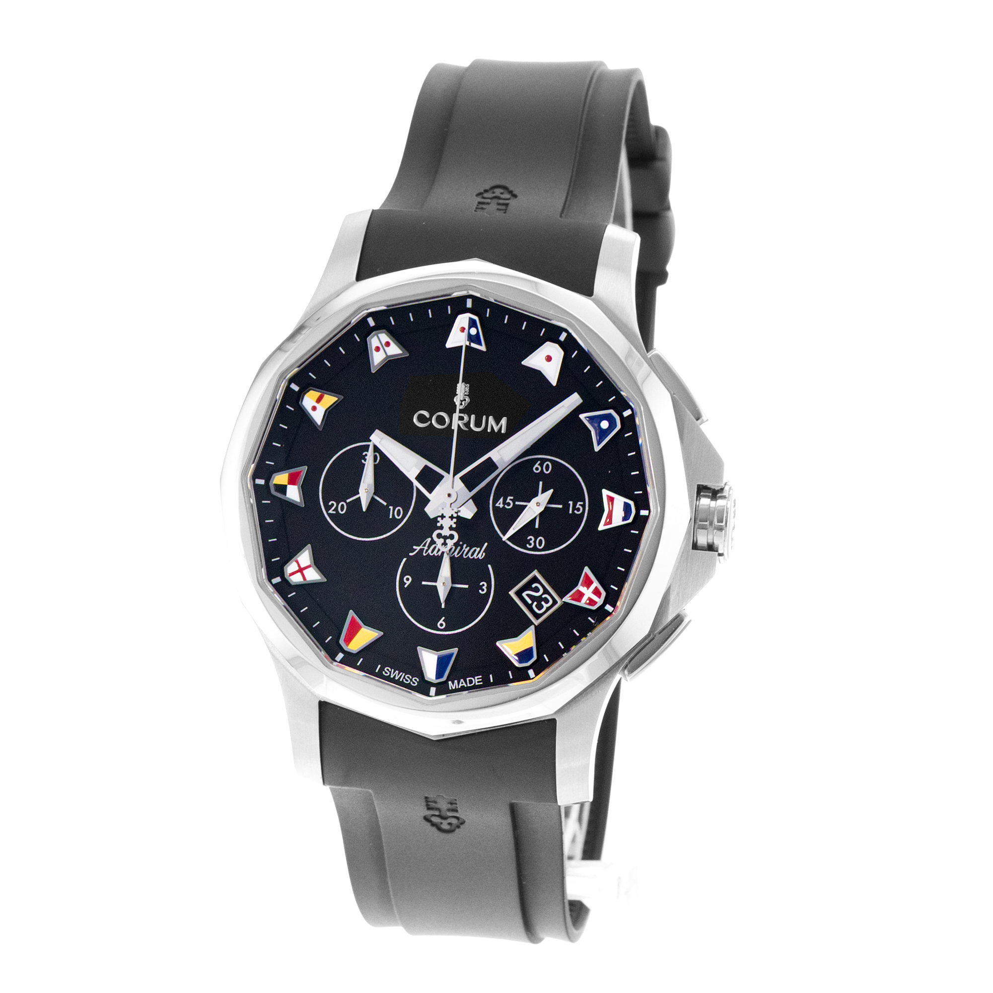 Corum Admiral 984.111.20/F371 AN52 42mm Black Steel Mens Watch Box Card thumbnail 4