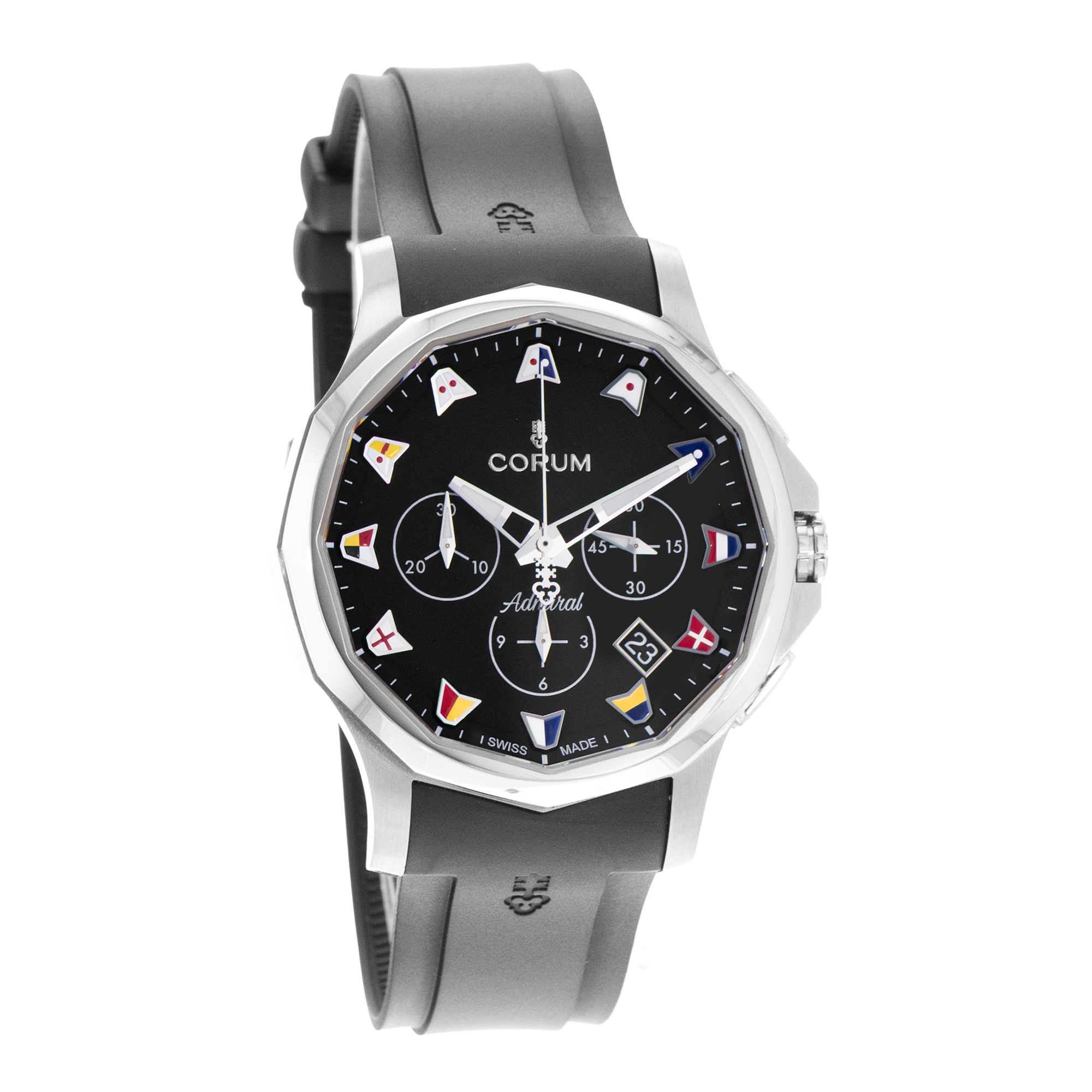 Corum Admiral 984.111.20/F371 AN52 42mm Black Steel Mens Watch Box Card thumbnail 7
