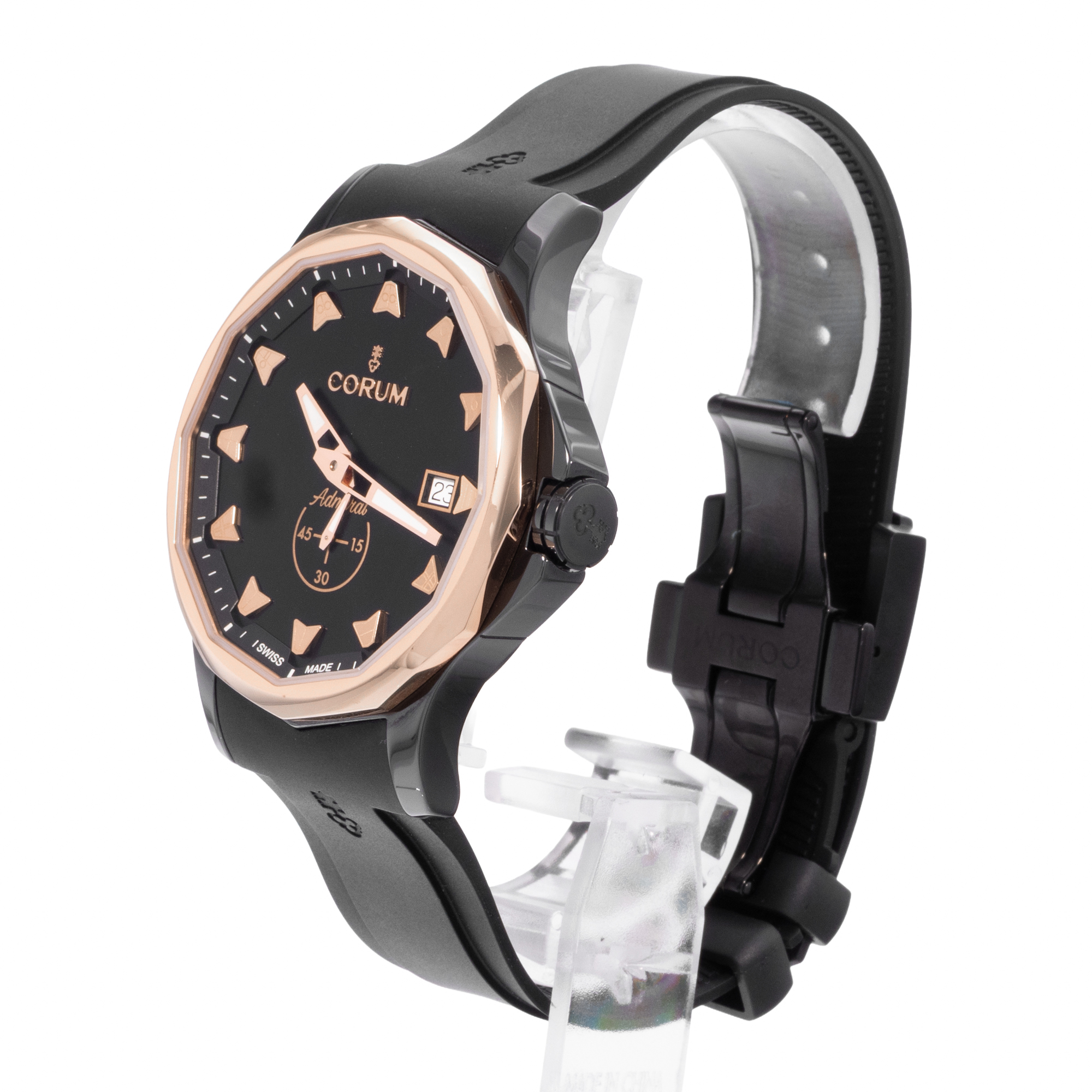 Corum Admiral 395.600.92/F371 BG10 42mm Ceramic Rose Gold Mens Watch Box Card thumbnail 5
