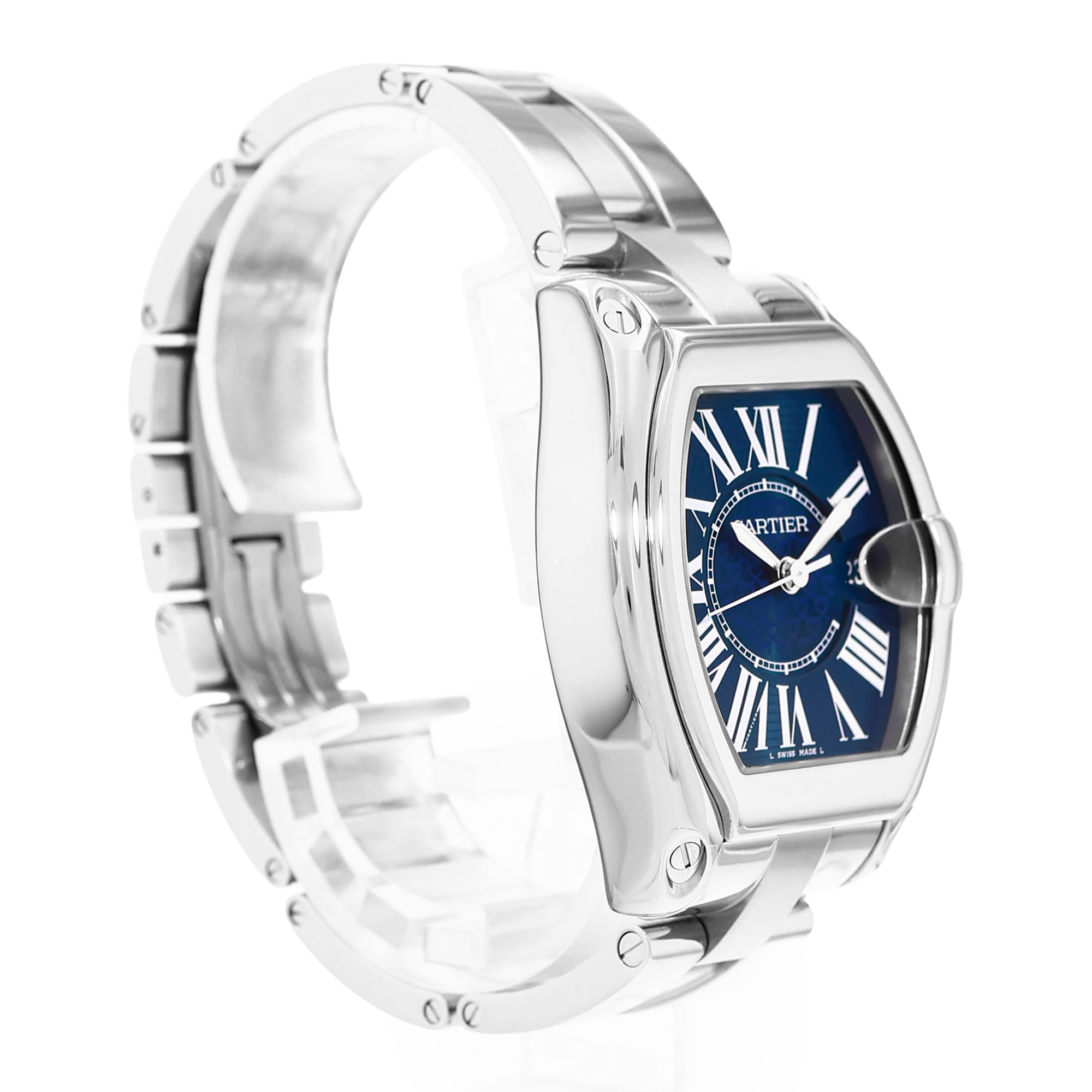 Cartier Roadster W6206012 3179 40mm Blue Dial Steel Mens Watch thumbnail 5