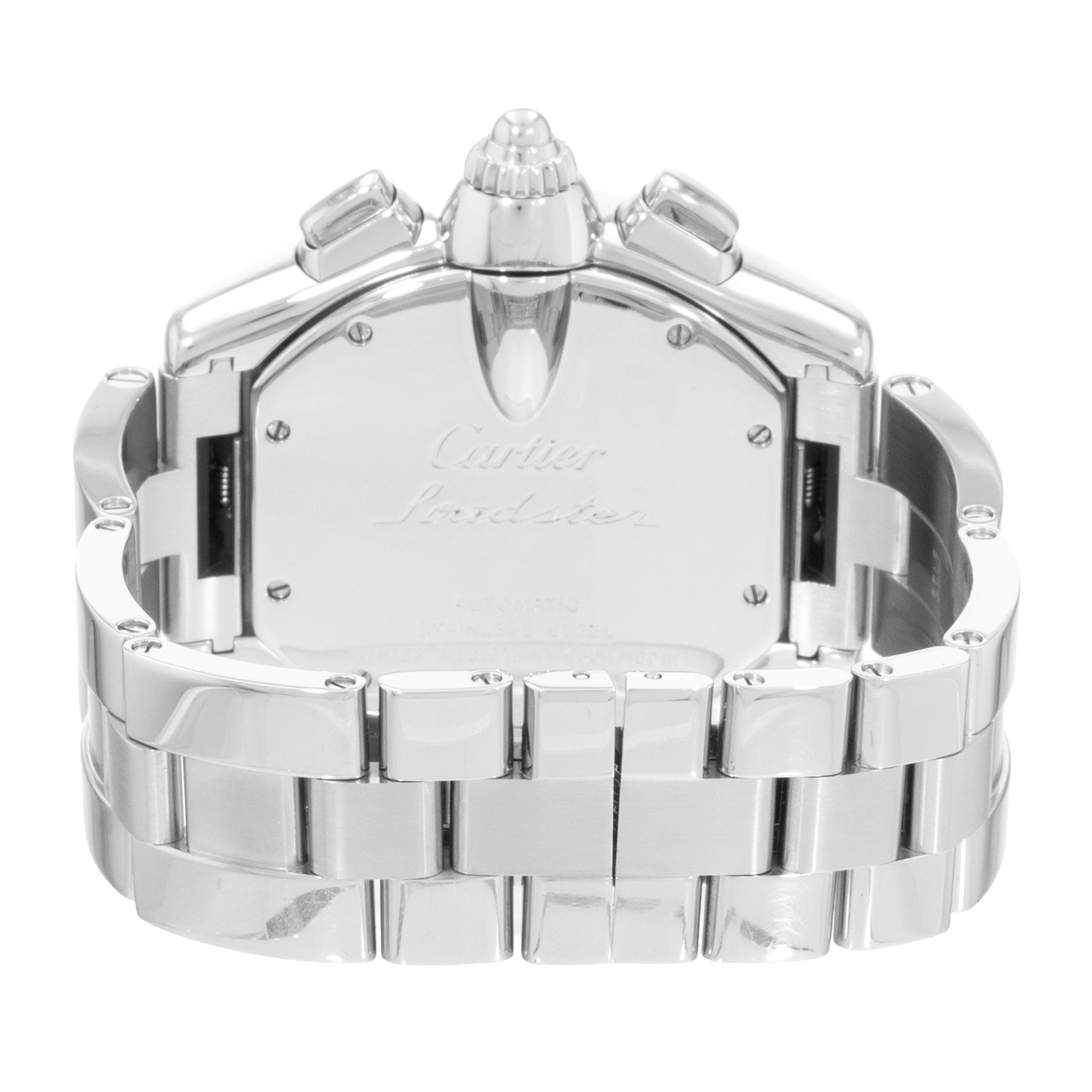 Cartier Roadster W62019X6 2618 43mm XL Silver Dial Steel Mens Mens Watch thumbnail 7