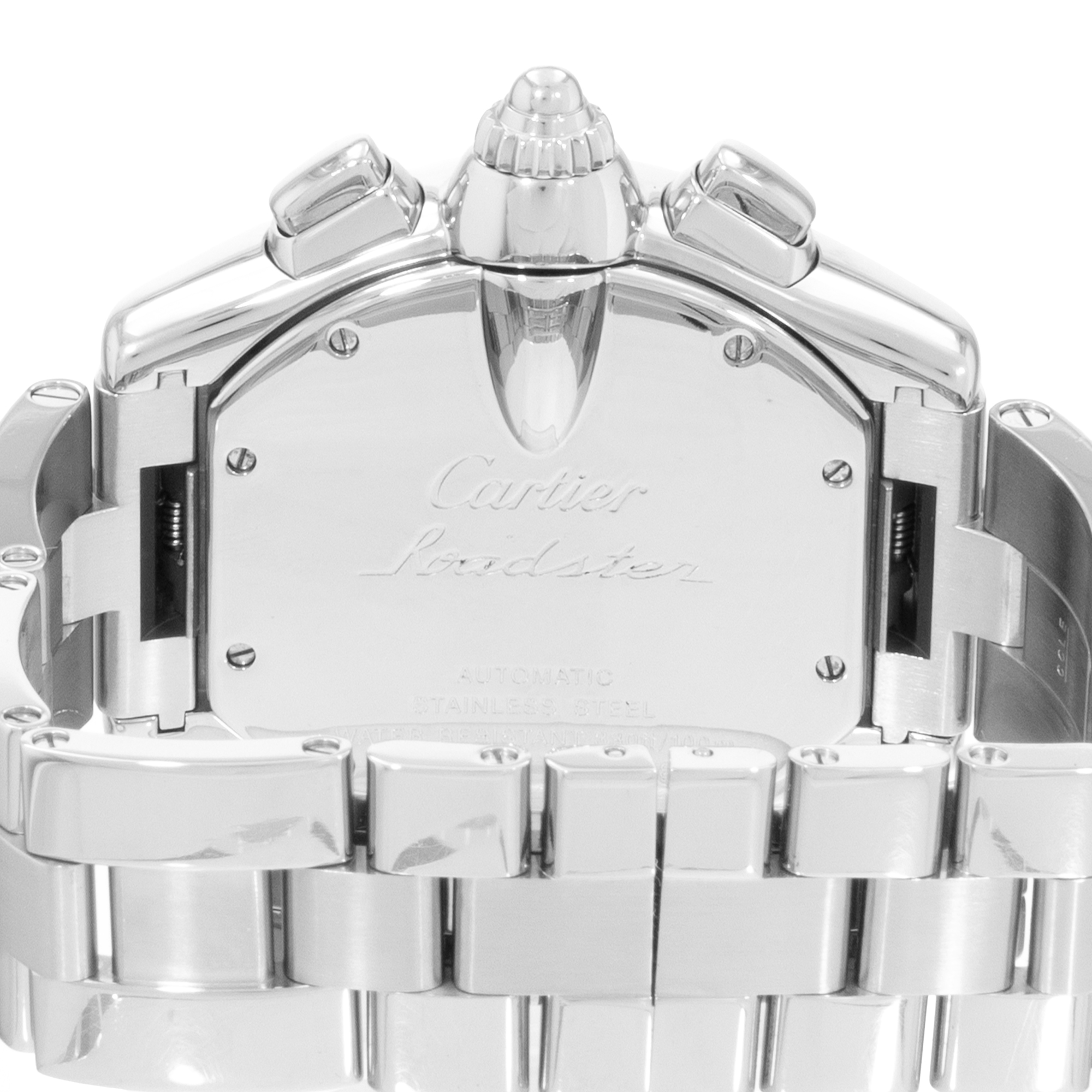 Cartier Roadster W62019X6 2618 43mm XL Silver Dial Steel Mens Mens Watch thumbnail 8