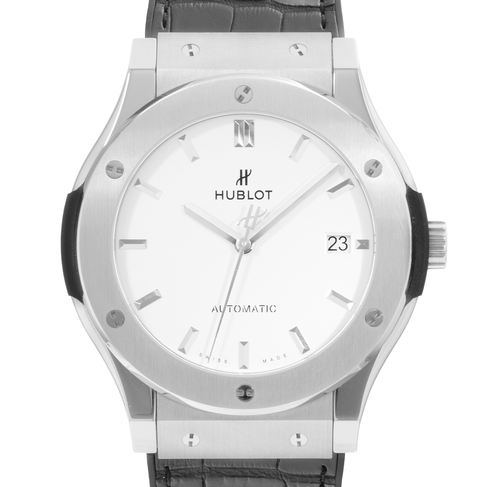 Hublot Classic Fusion 511.NX.2611.LR 45mm Silver Steel Mens Watch thumbnail 1