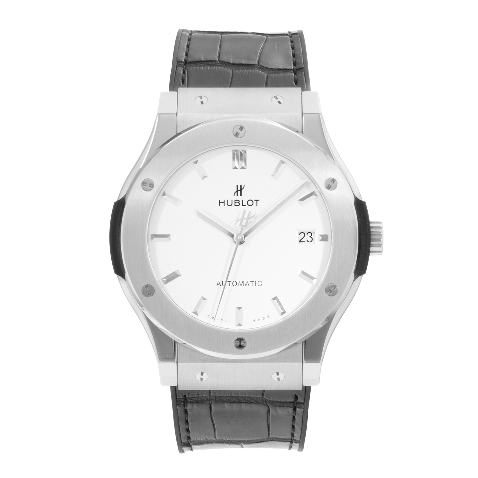 Hublot Classic Fusion 511.NX.2611.LR 45mm Silver Steel Mens Watch thumbnail 2