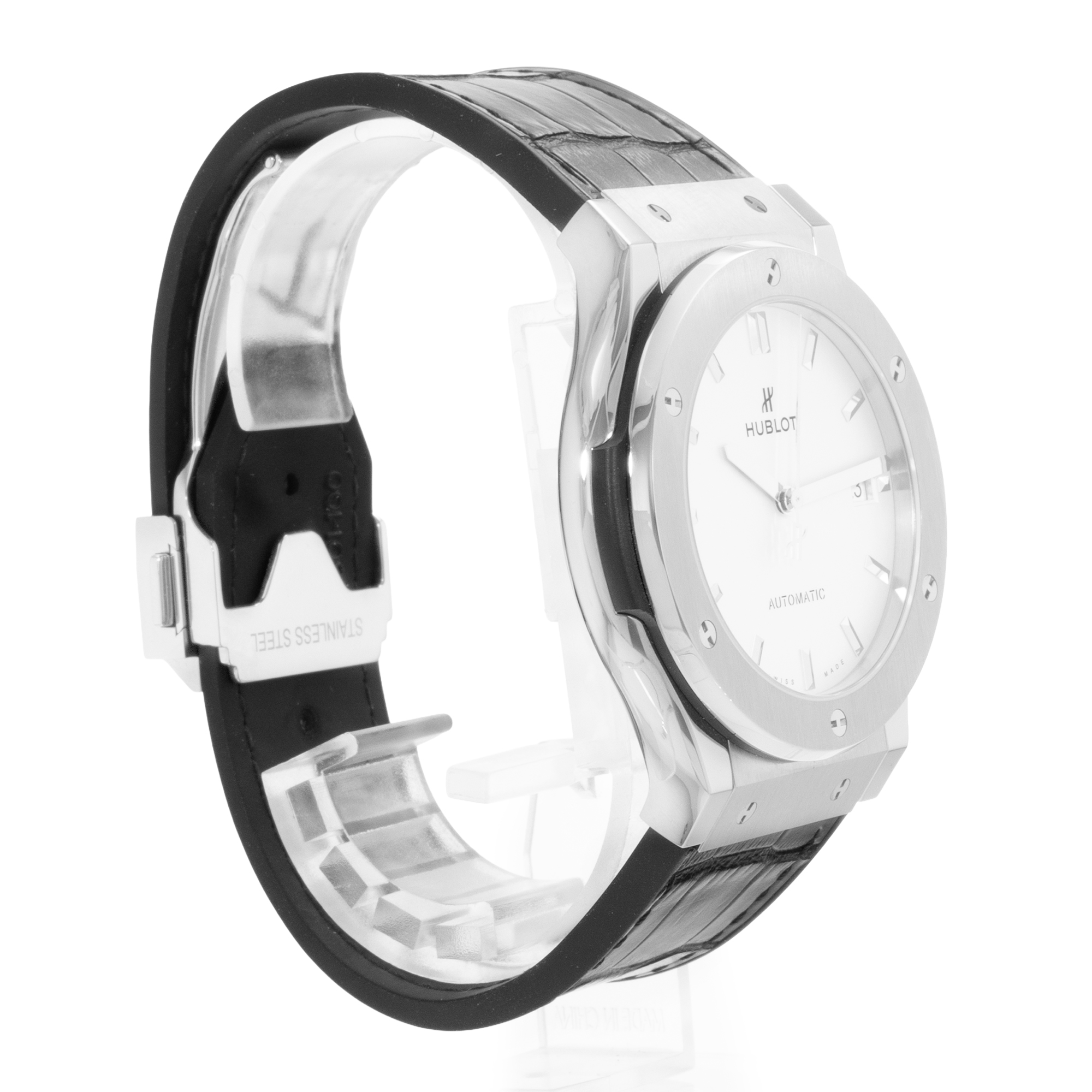 Hublot Classic Fusion 511.NX.2611.LR 45mm Silver Steel Mens Watch thumbnail 5