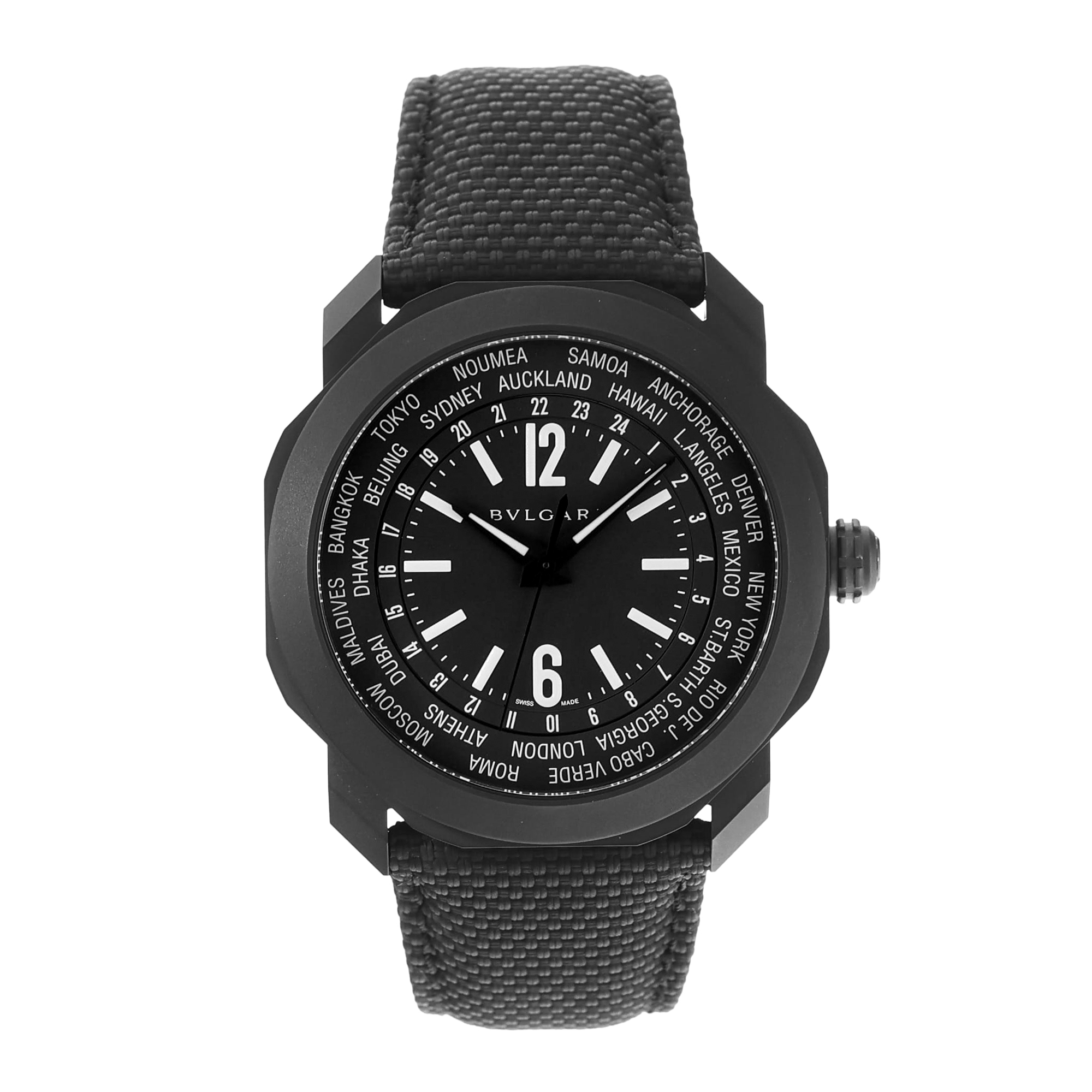 Bulgari Octo Roma 103486 41mm Black Steel DLC Mens Watch Box Card thumbnail 2
