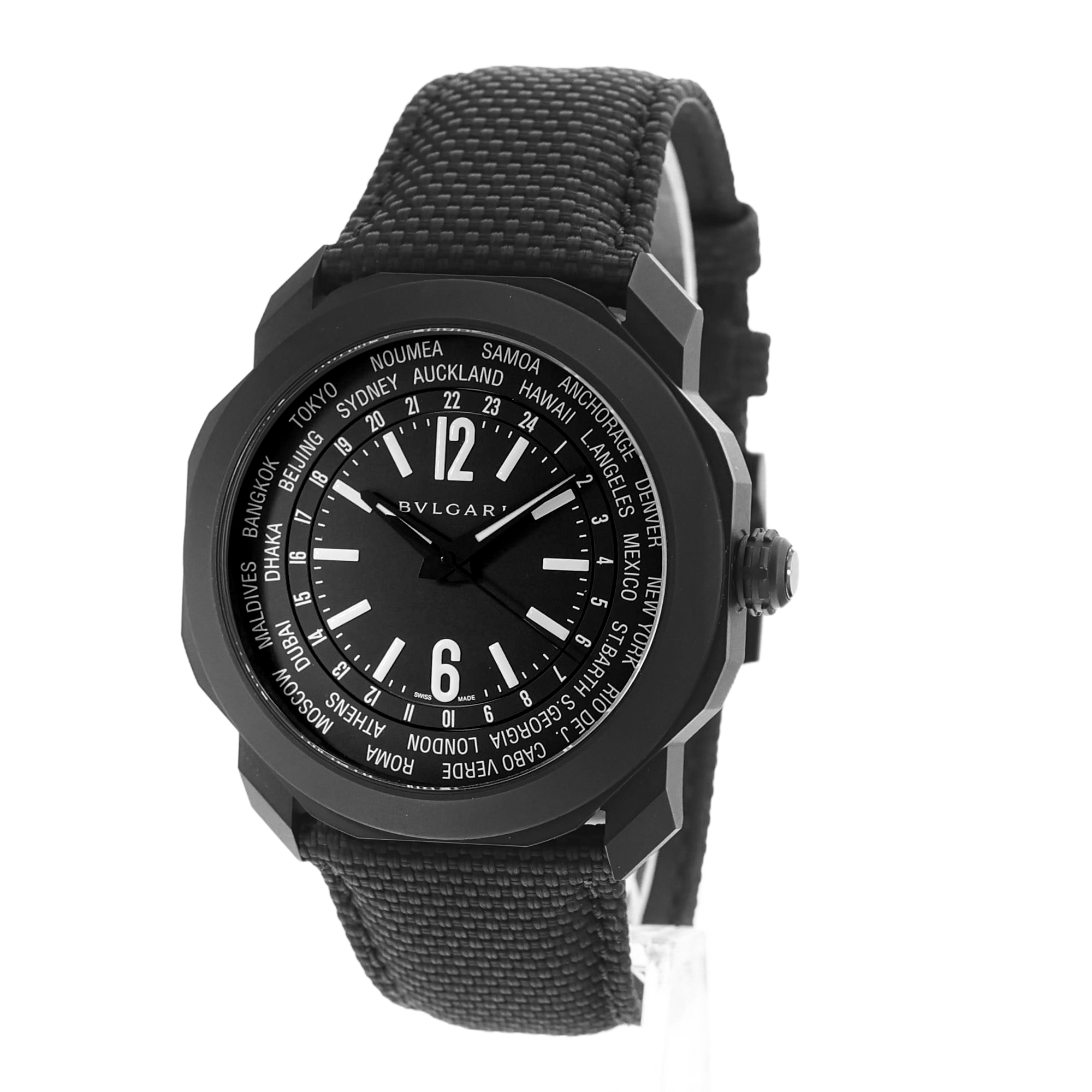 Bulgari Octo Roma 103486 41mm Black Steel DLC Mens Watch Box Card thumbnail 4