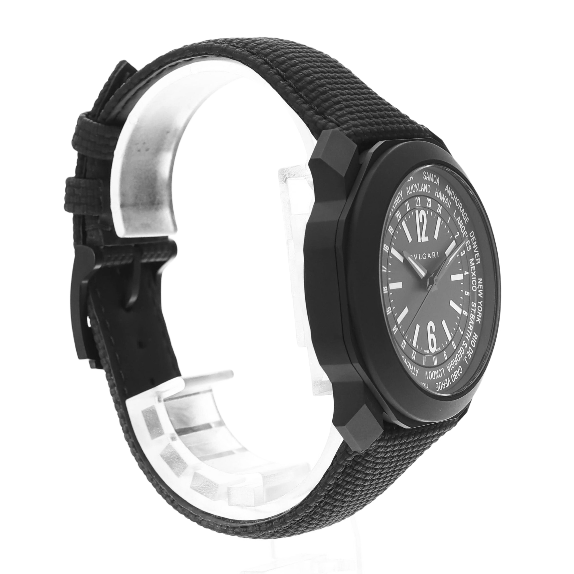Bulgari Octo Roma 103486 41mm Black Steel DLC Mens Watch Box Card thumbnail 6