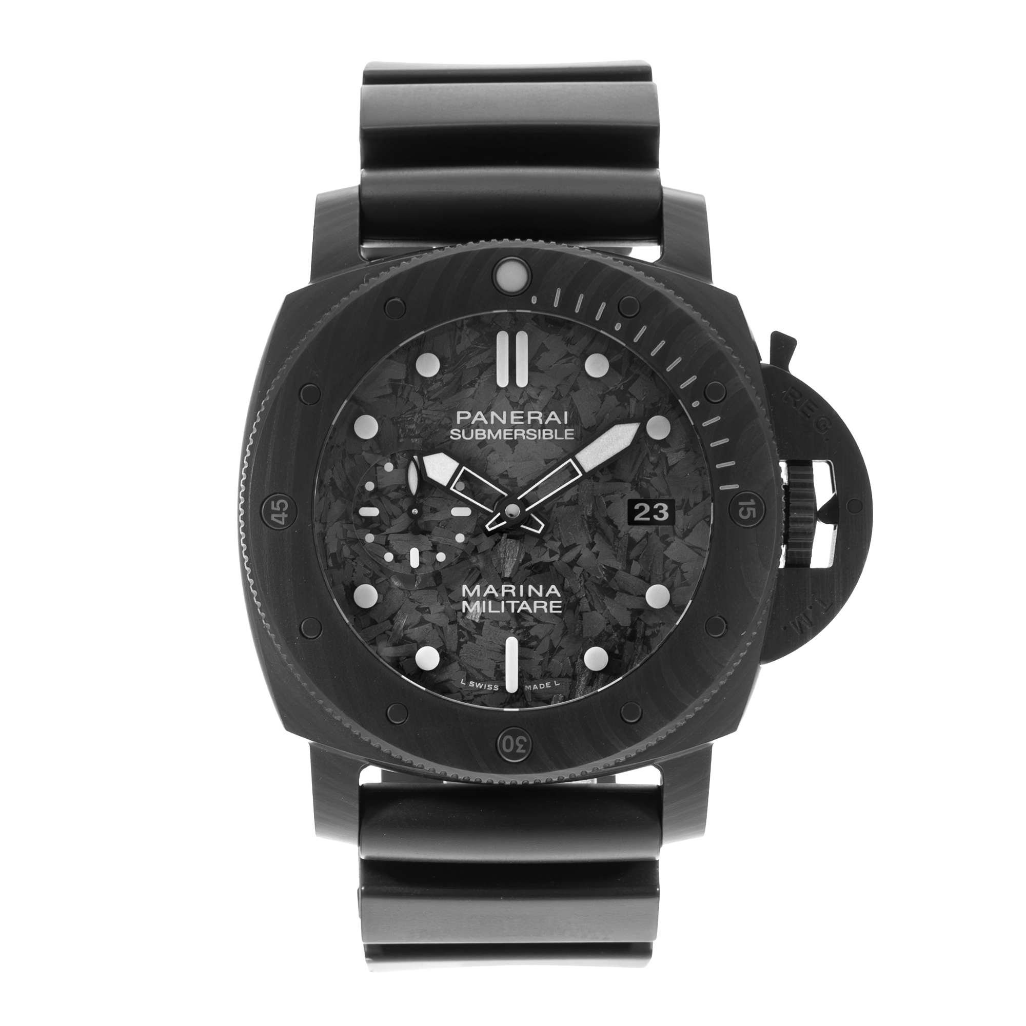 Panerai Submersible Marina Militare Carbotech PAM00979 47mm Carbon Mens Box Card thumbnail 2