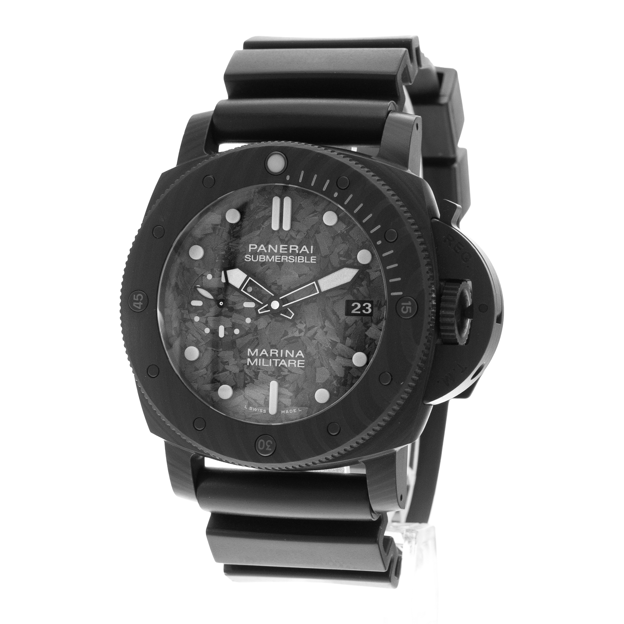 Panerai Submersible Marina Militare Carbotech PAM00979 47mm Carbon Mens Box Card thumbnail 4