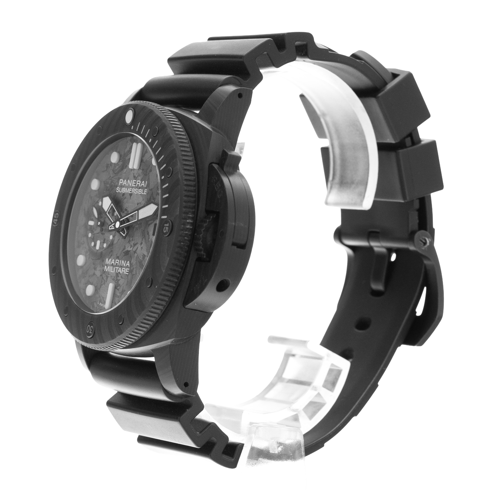 Panerai Submersible Marina Militare Carbotech PAM00979 47mm Carbon Mens Box Card thumbnail 5