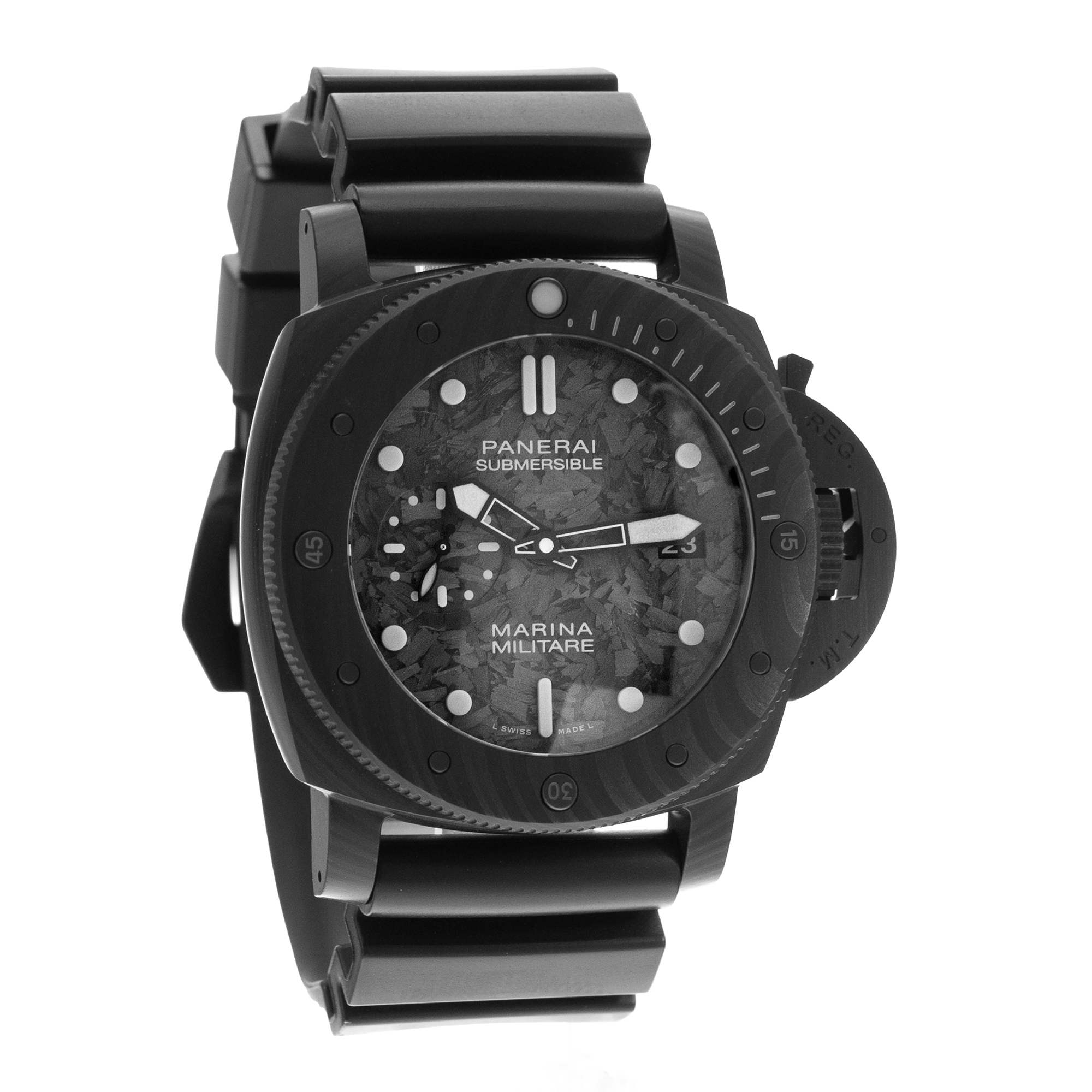 Panerai Submersible Marina Militare Carbotech PAM00979 47mm Carbon Mens Box Card thumbnail 7