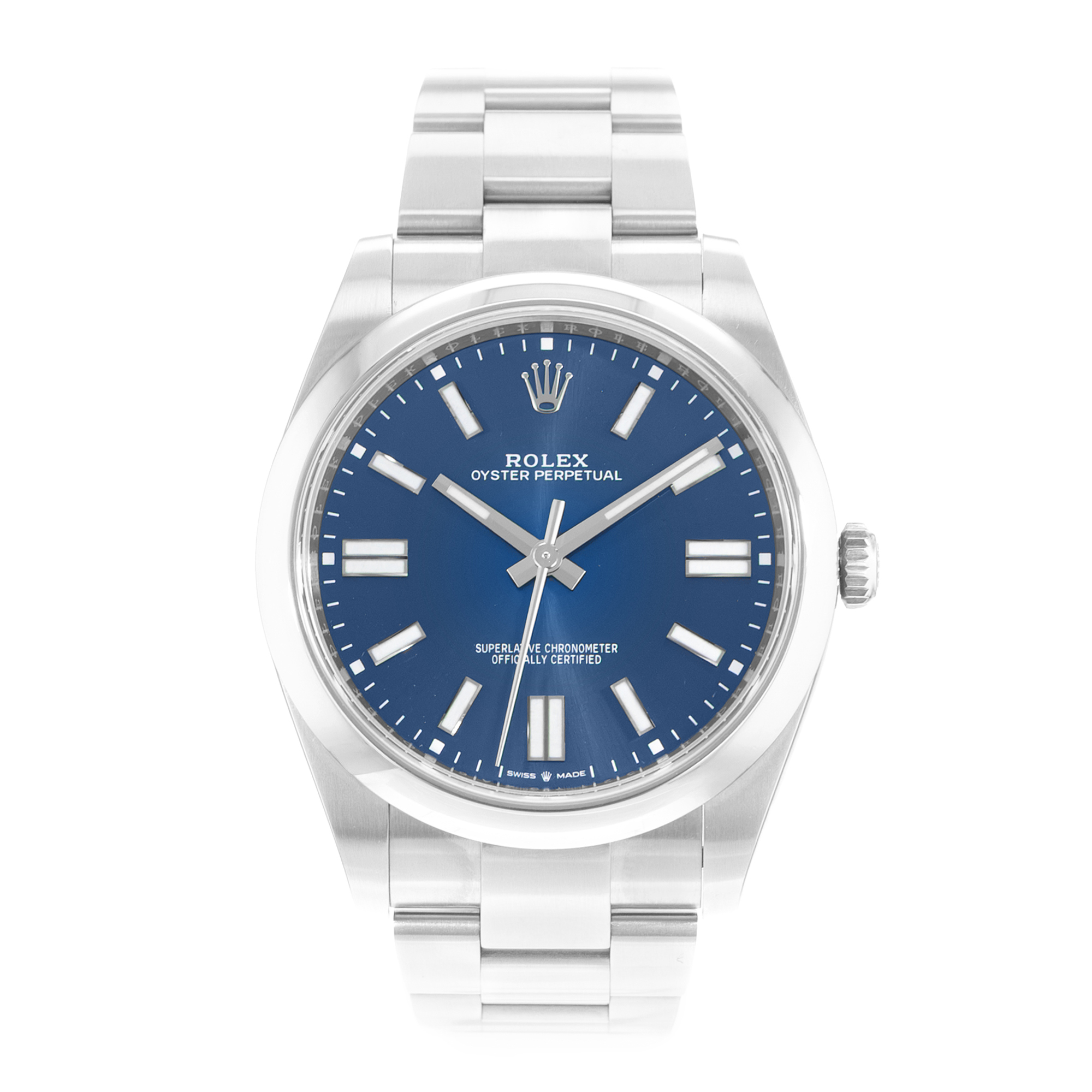 Rolex Oyster Perpetual 41 124300 Blue Dial Steel Mens Watch Card thumbnail 2