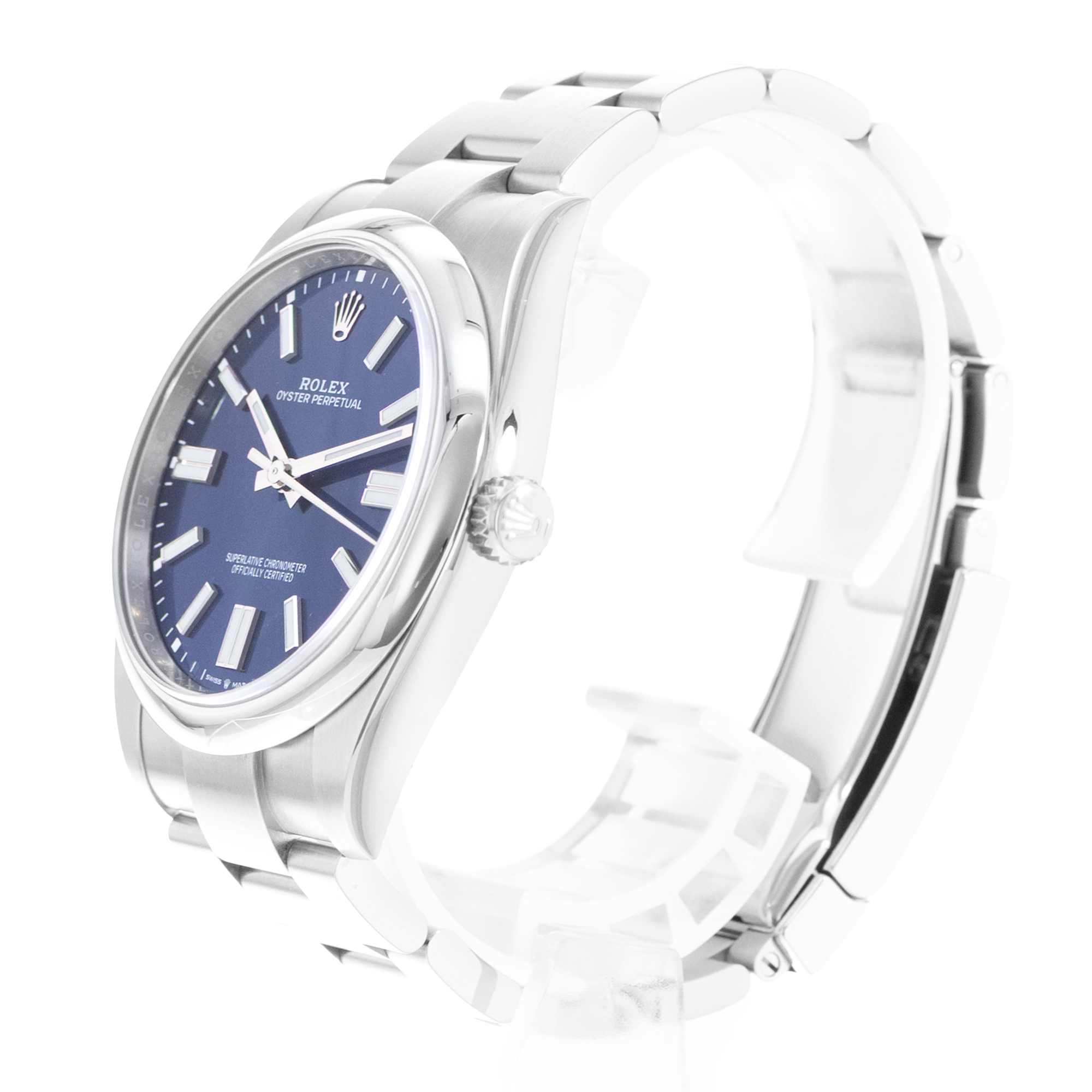 Rolex Oyster Perpetual 41 124300 Blue Dial Steel Mens Watch Card thumbnail 5