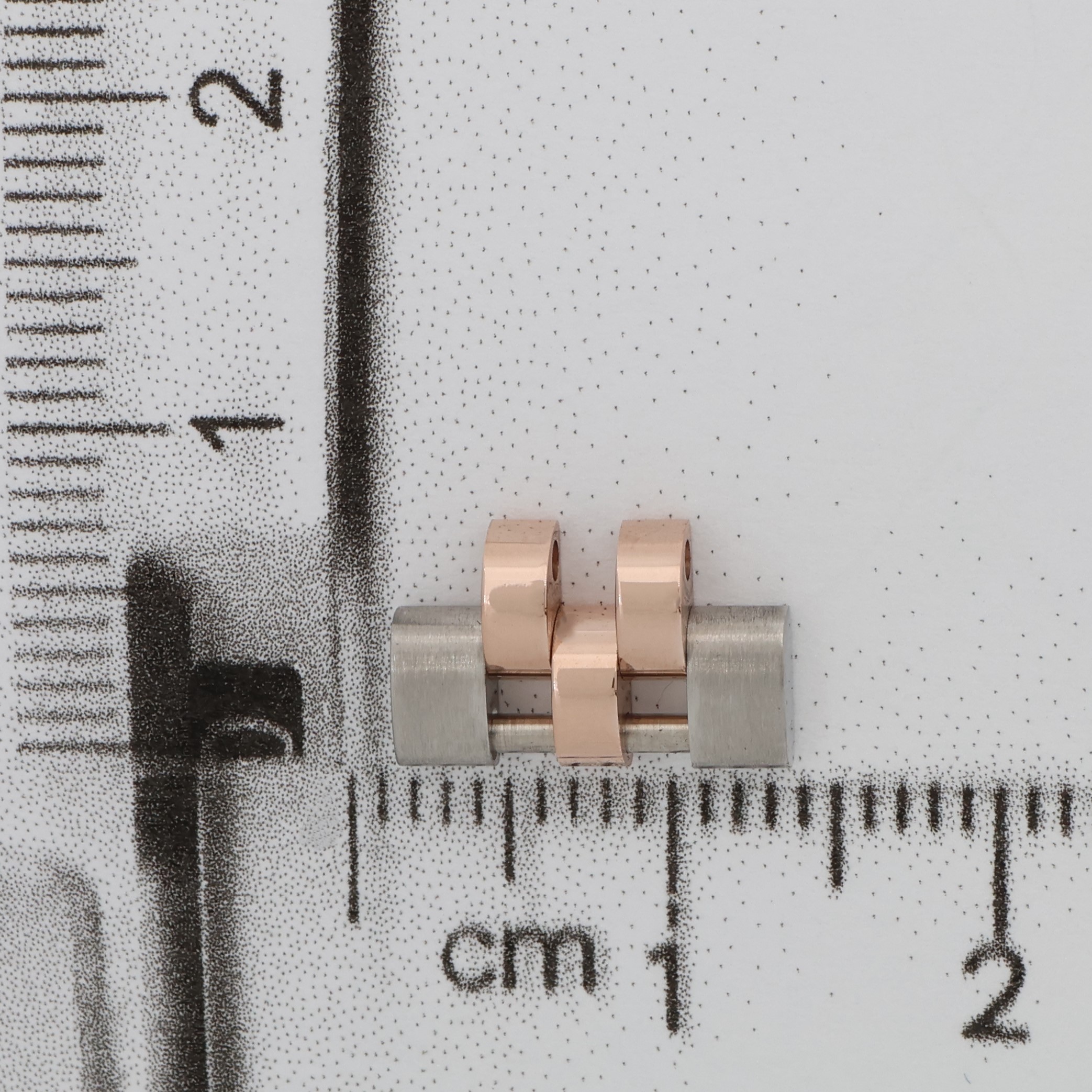 Rolex link jubilee steel & 18K rose/pink gold solid 12mm wide for 28mm thumbnail 2